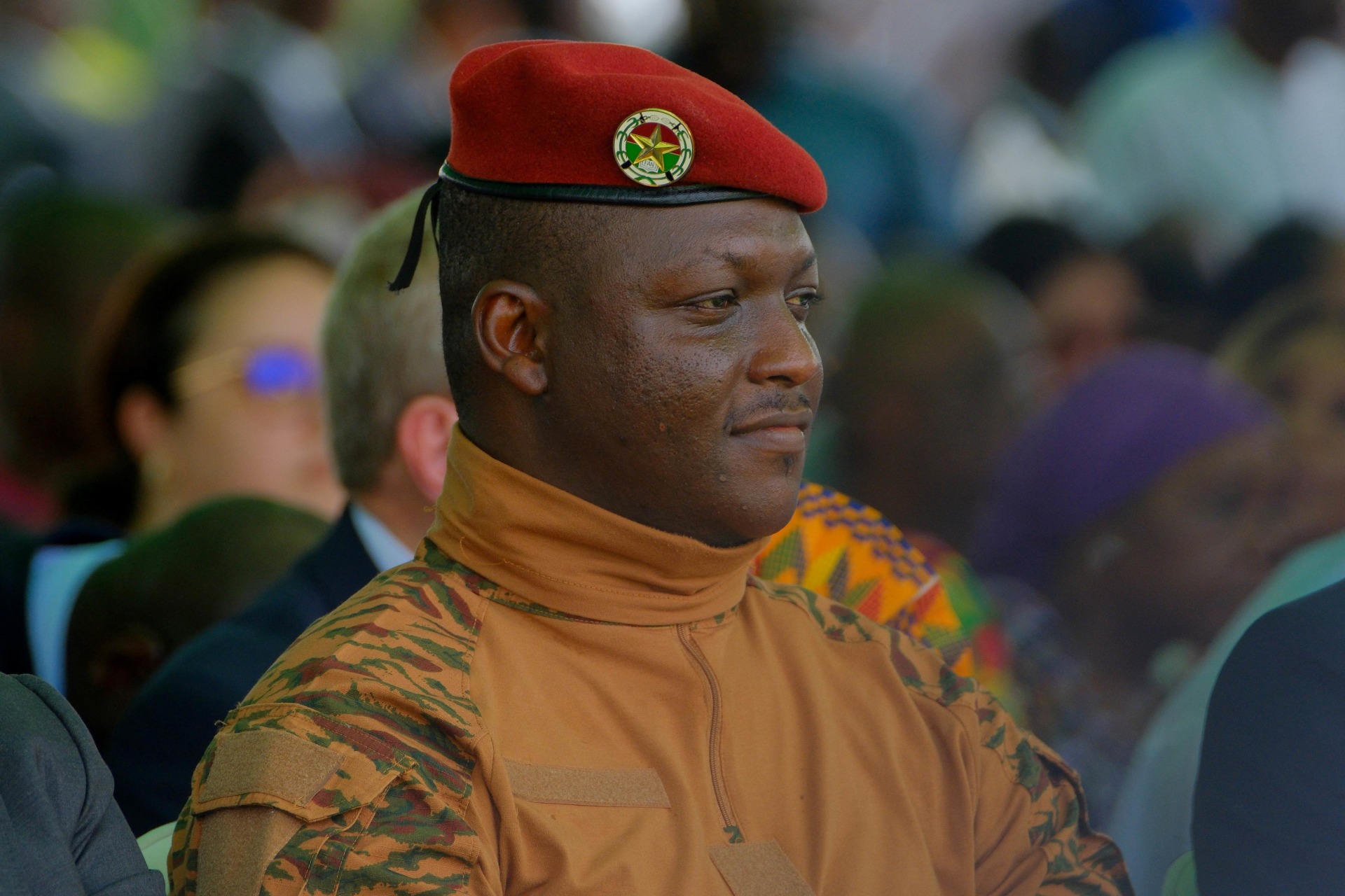 <p>Burkina Faso’s military leader Ibrahim Traoré attends John Dramani Mahama’s swearing-in ceremony for his second term as Ghana’s president, in Accra, Ghana, on January 7, 2025.</p>