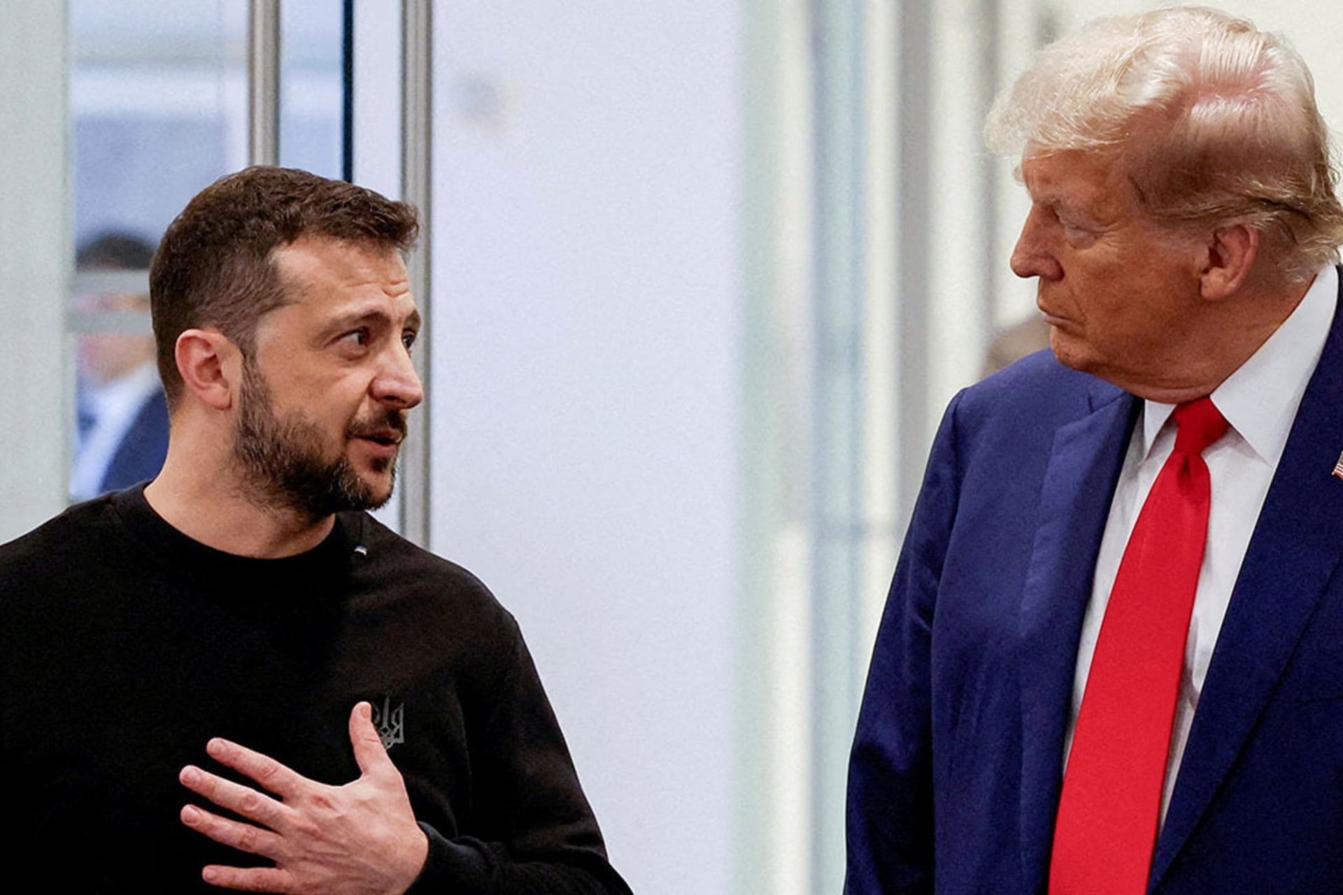 <p>U.S. President Donald Trump and Ukraine’s President Volodymyr Zelenskyy meet at Trump Tower in New York City, September 27, 2024. </p>