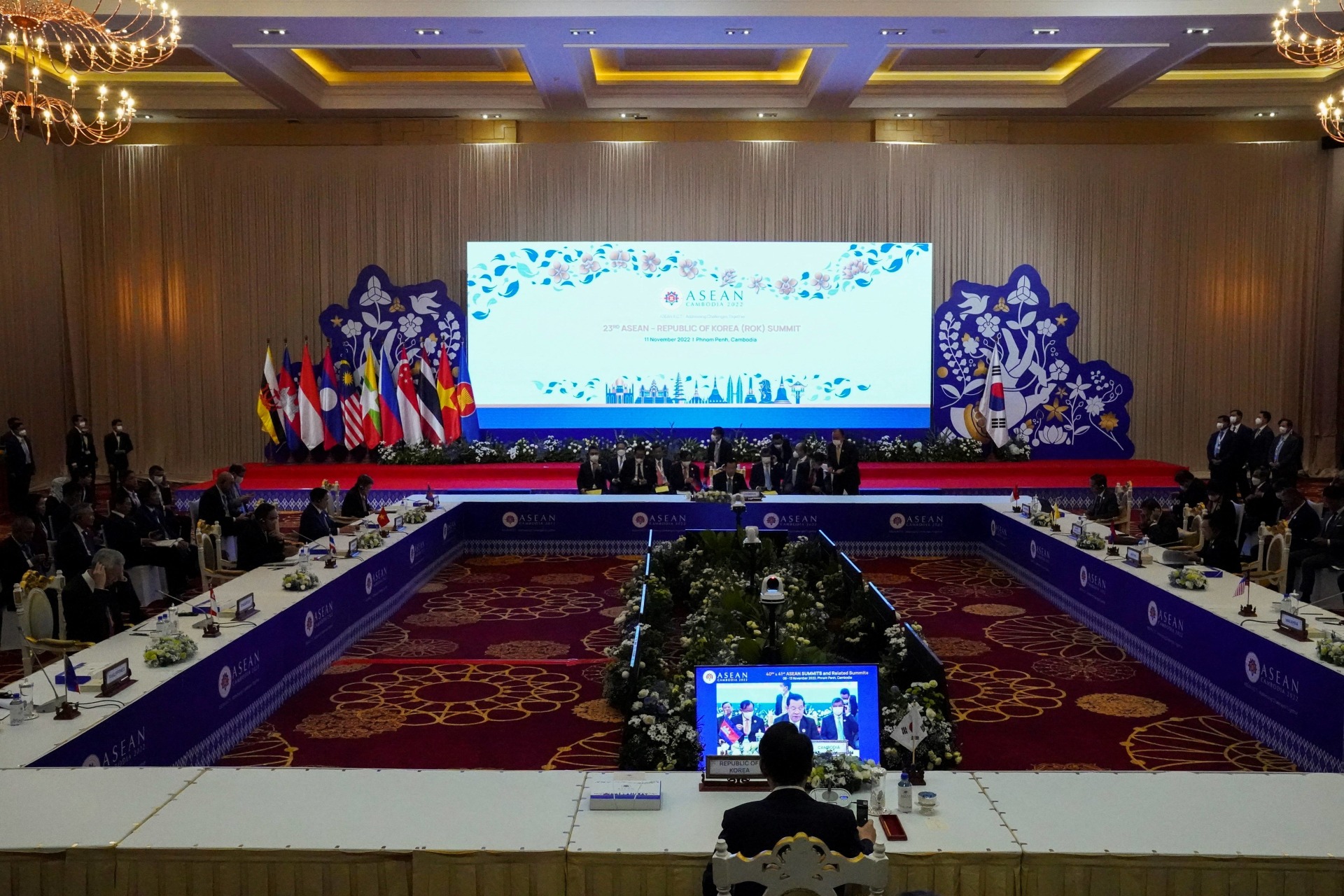 <p>The 23rd ASEAN-South Korea Summit was held in Phnom Penh, Cambodia on November 11, 2022.</p>