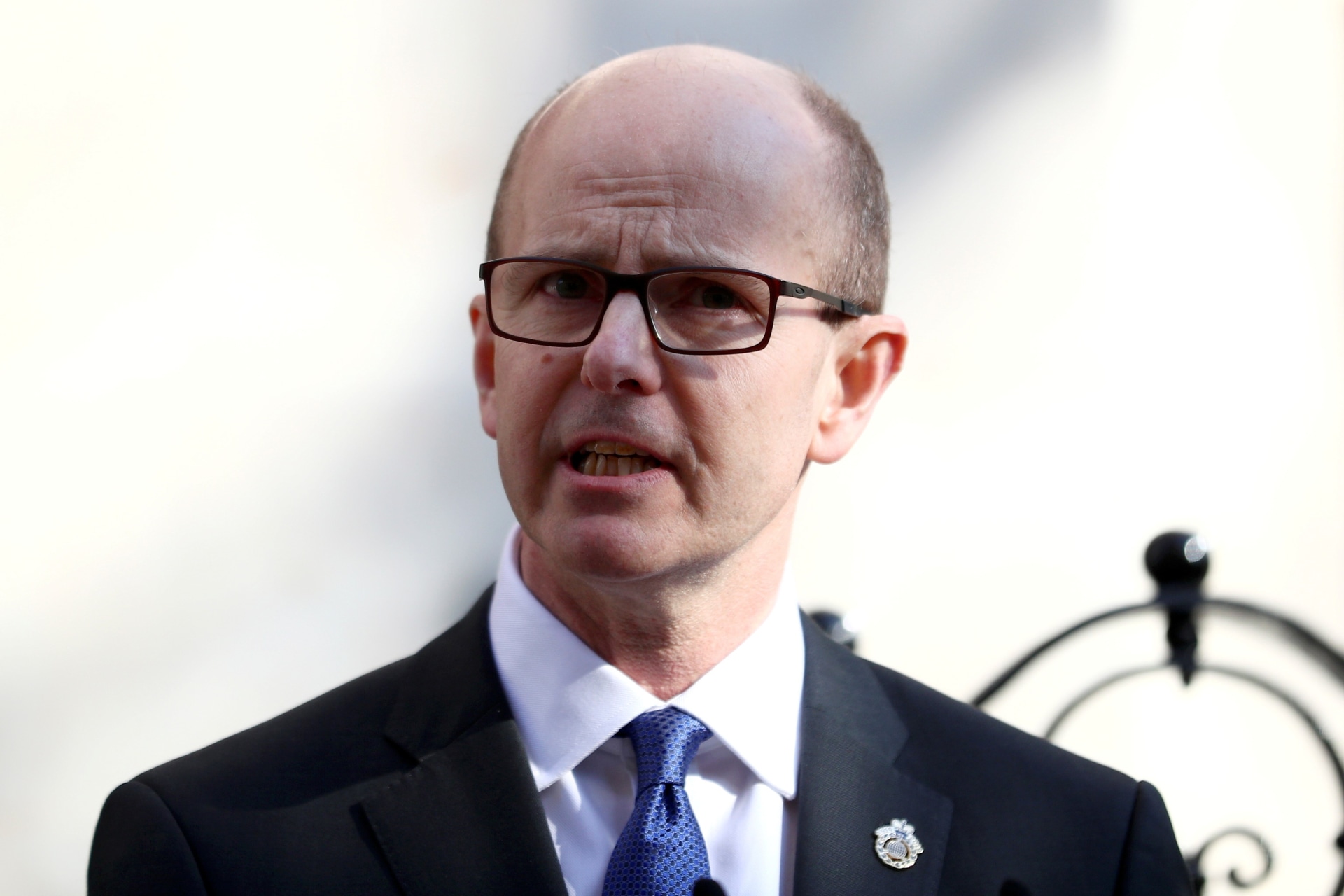 <p>GCHQ Director Jeremy Fleming speaks at Watergate House in 2019 to mark the hundredth anniversary of the establishment of GCHQ.</p>
