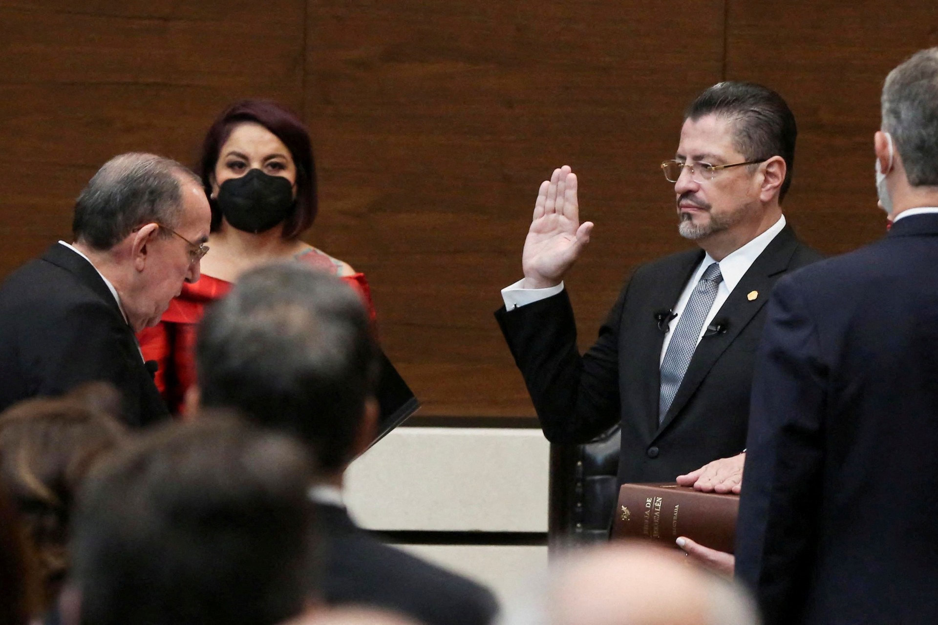 <p>Rodrigo Chaves is sworn in as the new President of Costa Rica on May 8, 2022.</p>
