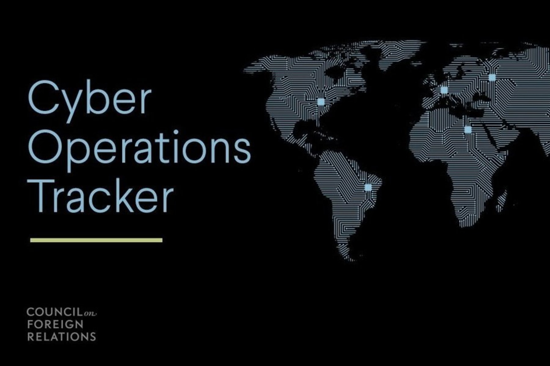 <p>Cyber Operations Tracker. </p>