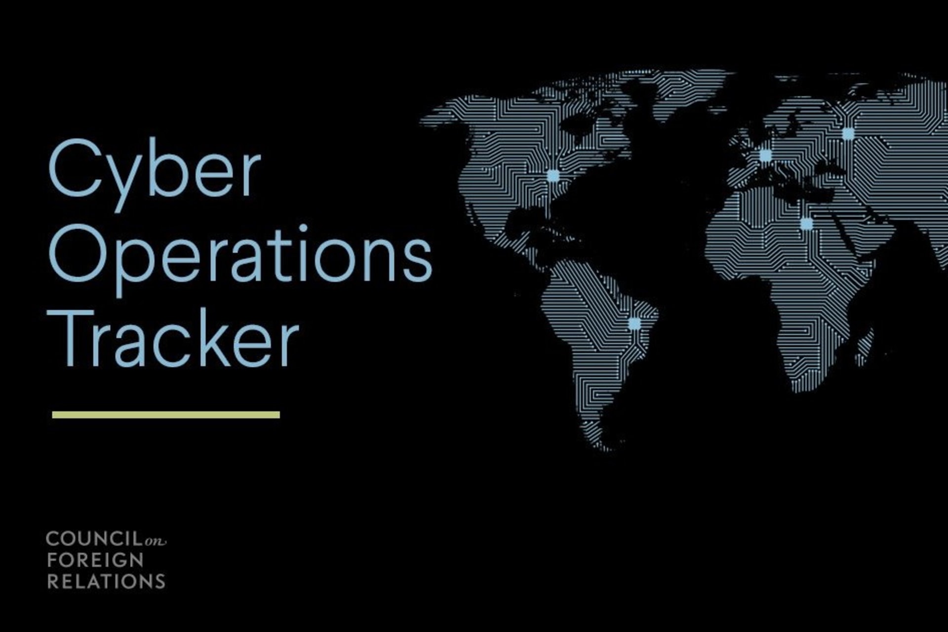 <p>Cyber Operations Tracker.</p>