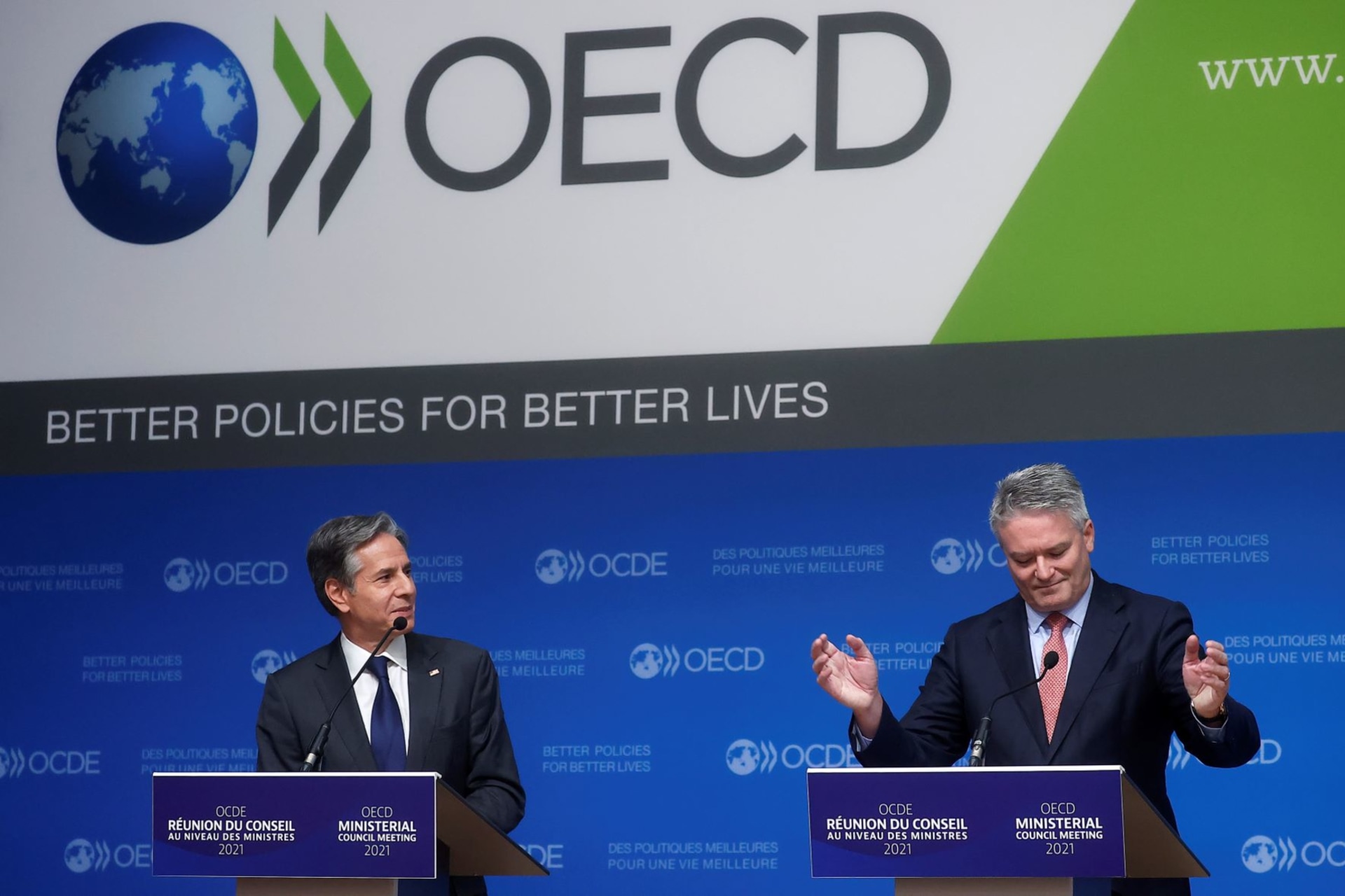 <p>OECD’s Ministerial Council Meeting, in Paris</p>