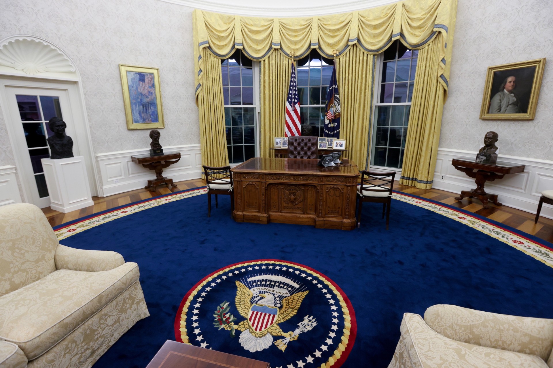 <p>The Oval Office on January 21, 2021.</p>
