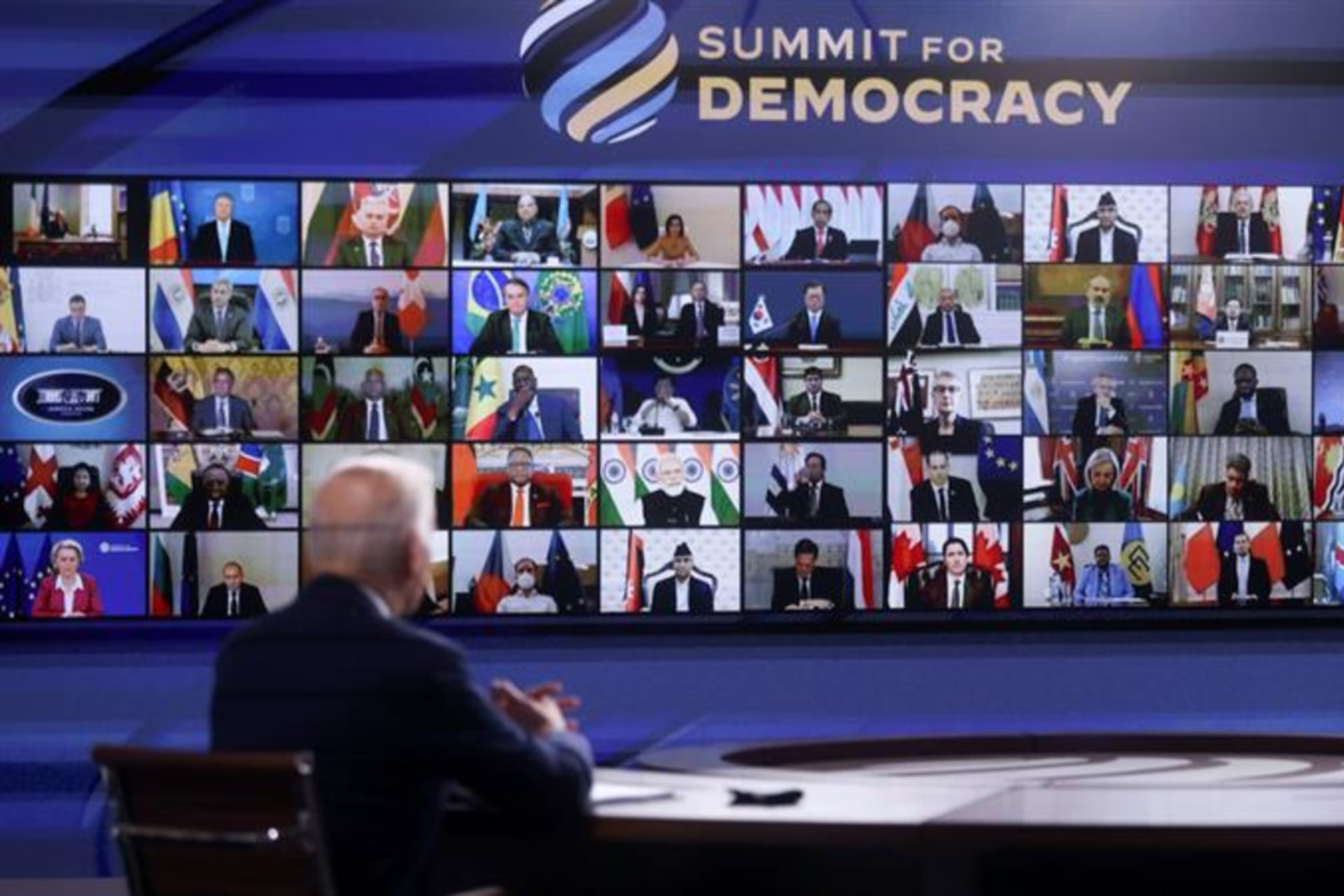<p>U.S. President Joe Biden at the Summit for Democracy. </p>
