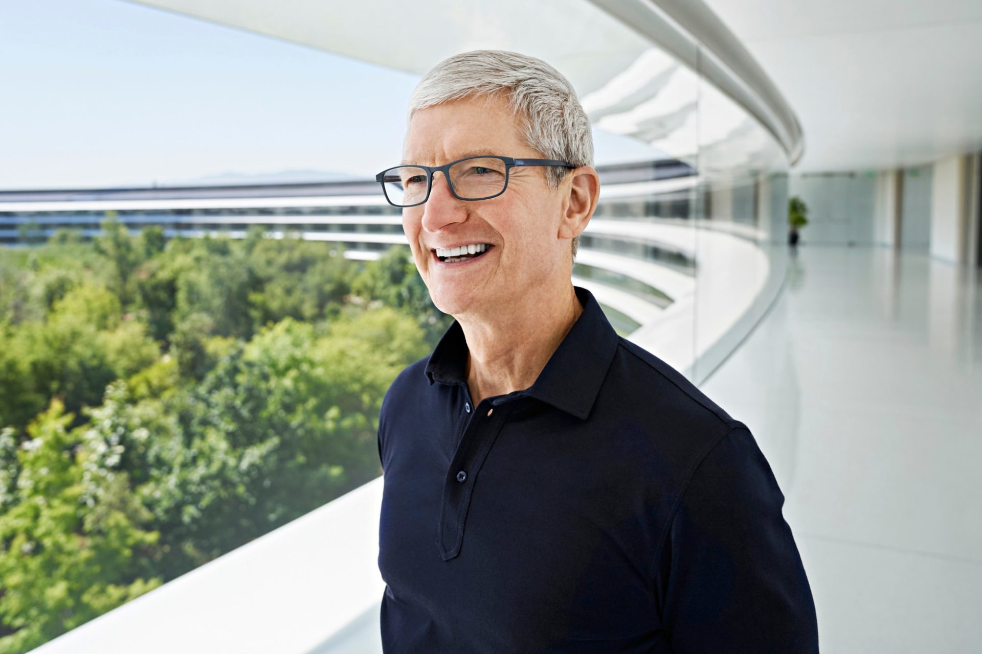 <p>Tim Cook at Apple’s headquarters in Cupertino, CA.</p>
