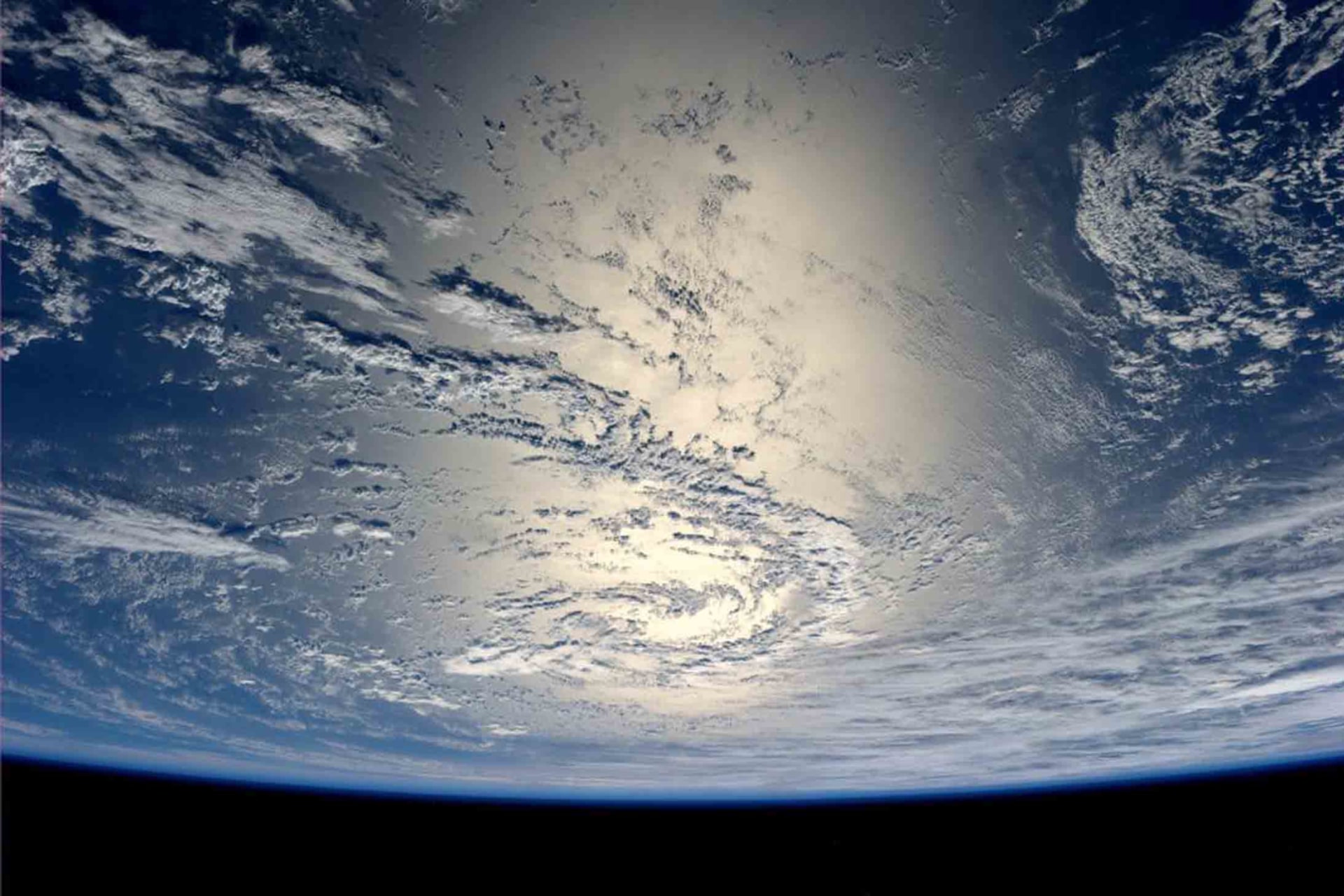 <p>The sun reflects off the water in this picture taken by German astronaut Alexander Gerst from the International Space Station and sent on his Twitter feed on July 17, 2014. </p>