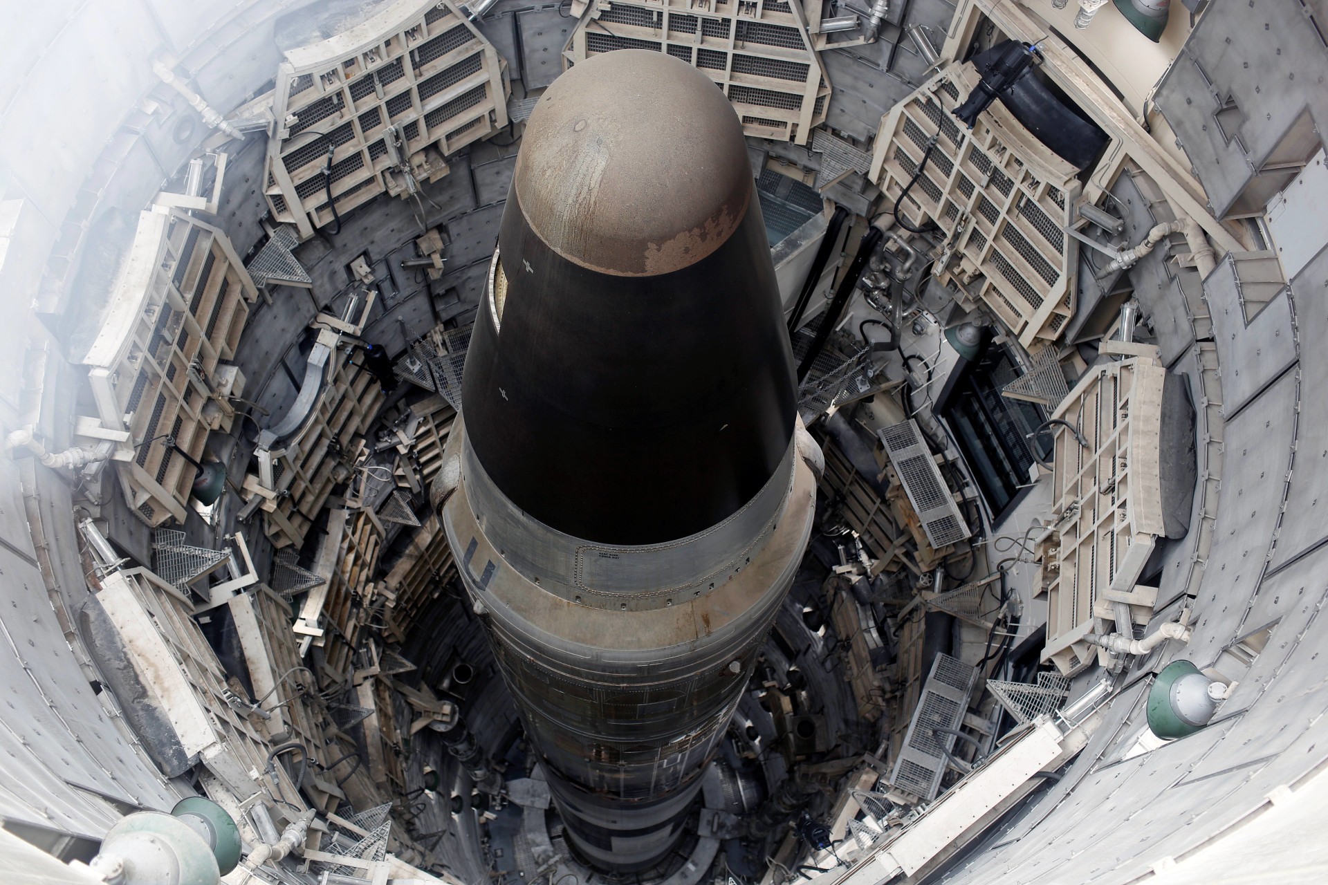 <p>The 103-foot Titan II Intercontinental Ballistic Missile.</p>
