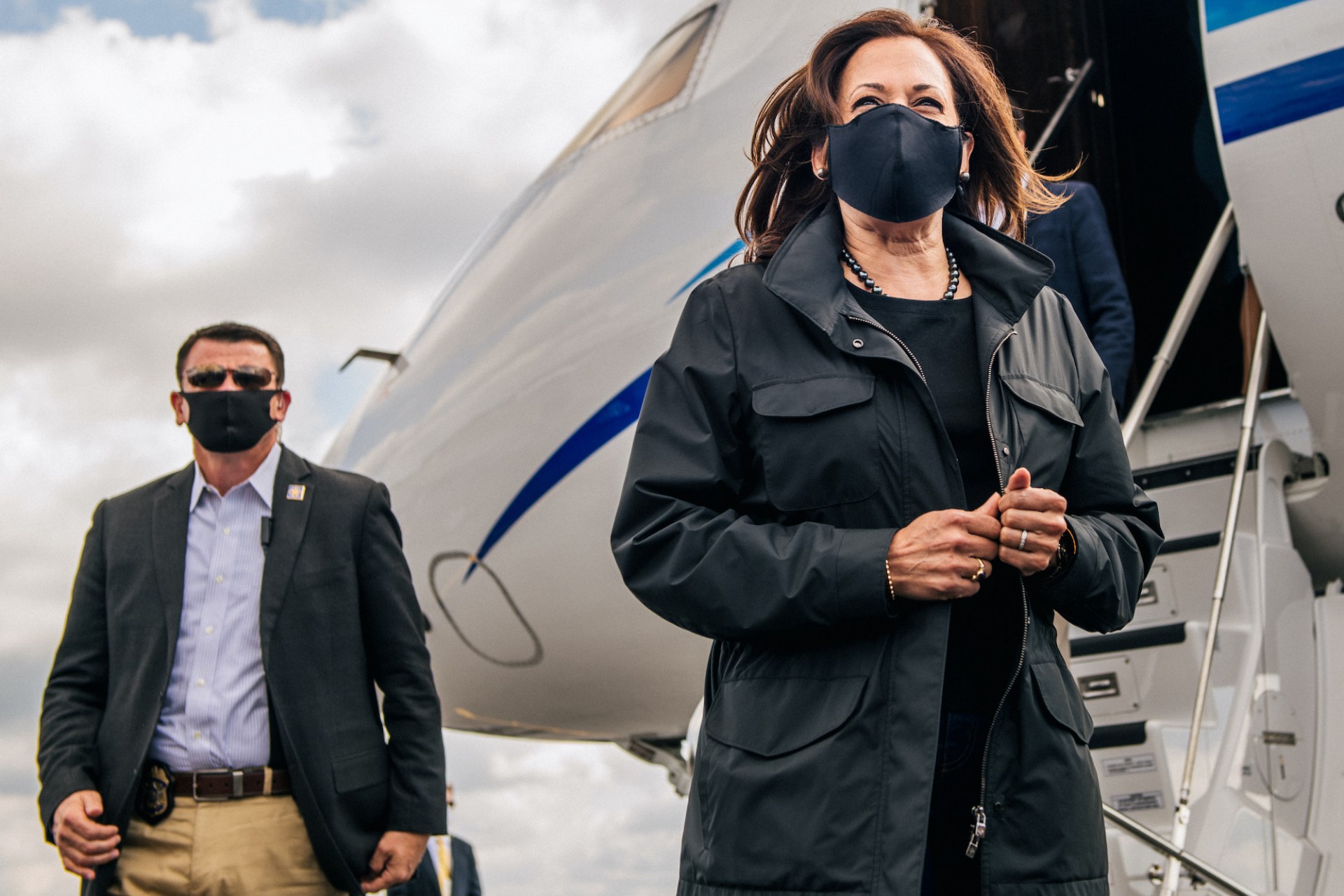 <p>U.S. Democratic vice presidential nominee Kamala Harris arrives for a news conference ahead of a campaign rally in Duluth, Georgia, U.S. November 1, 2020. Picture taken November 1, 2020. REUTERS/Brandon Bell</p>