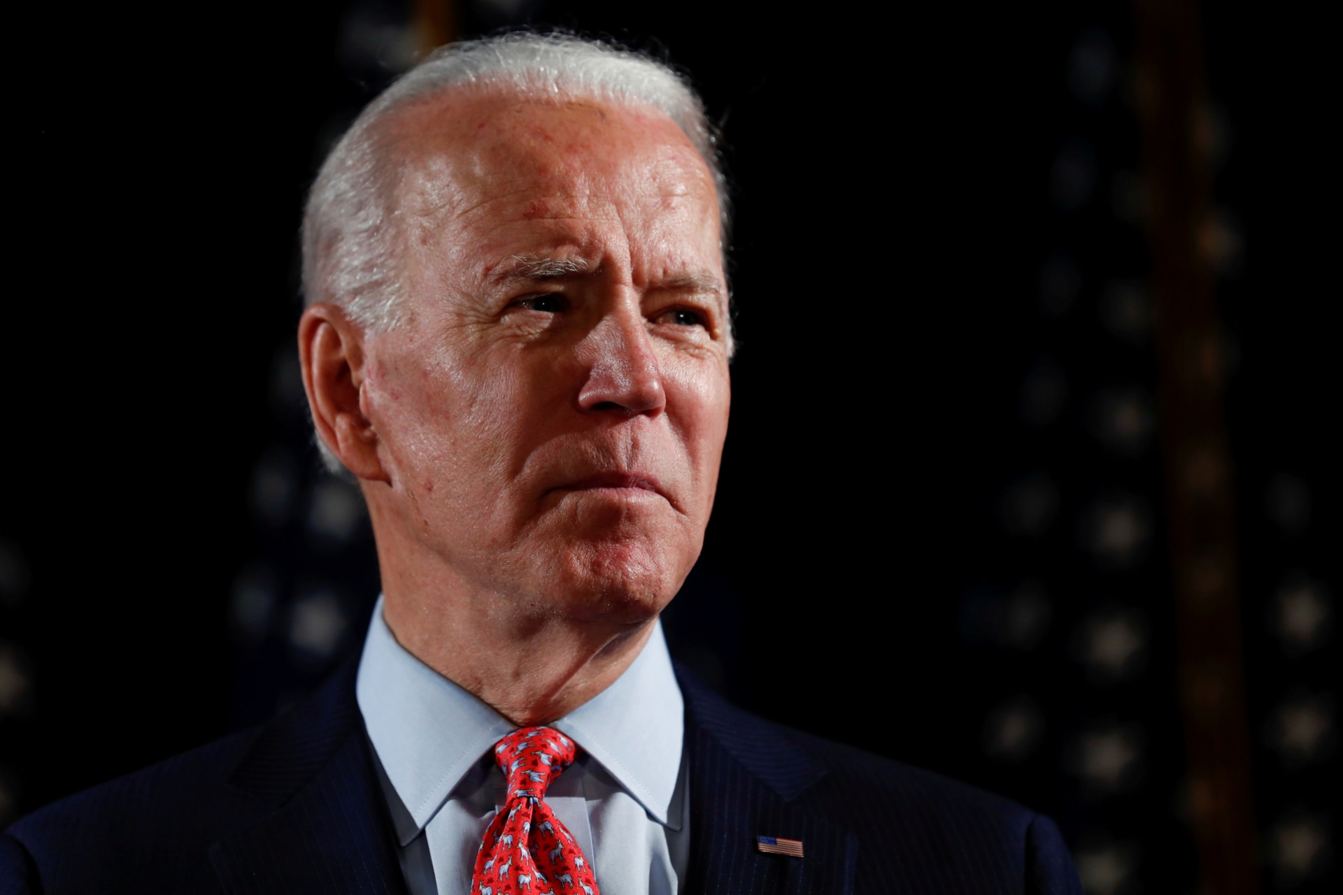 <p>Former Vice President Joe Biden addresses  the coronavirus pandemic in Wilmington, Delaware, on March 13, 2020. </p>
