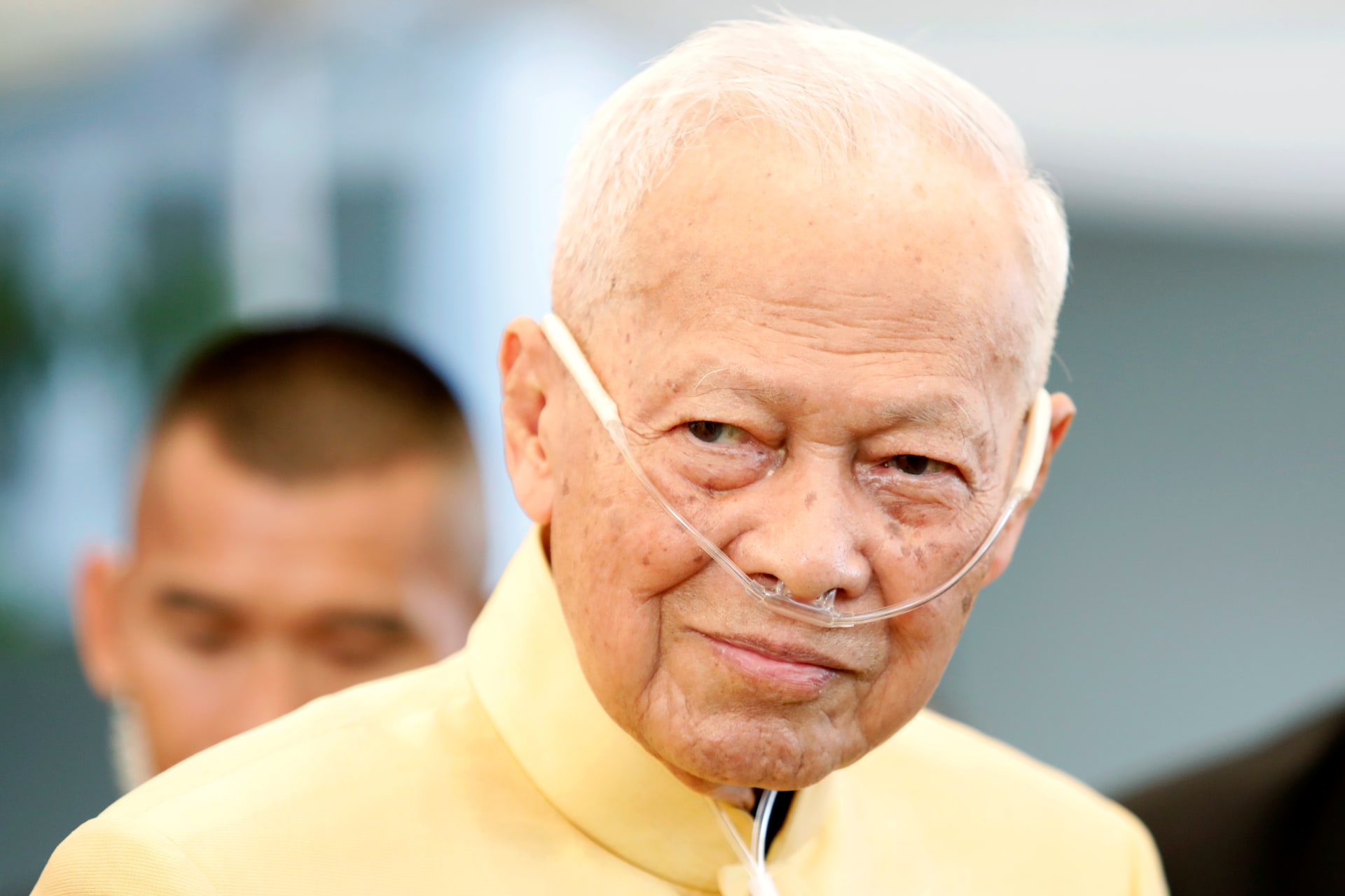 <p>Thailand’s former Prime Minister and President of the Royal Privy Council Prem Tinsulanonda is seen during an official event in Bangkok, Thailand on April 10, 2019.</p>
