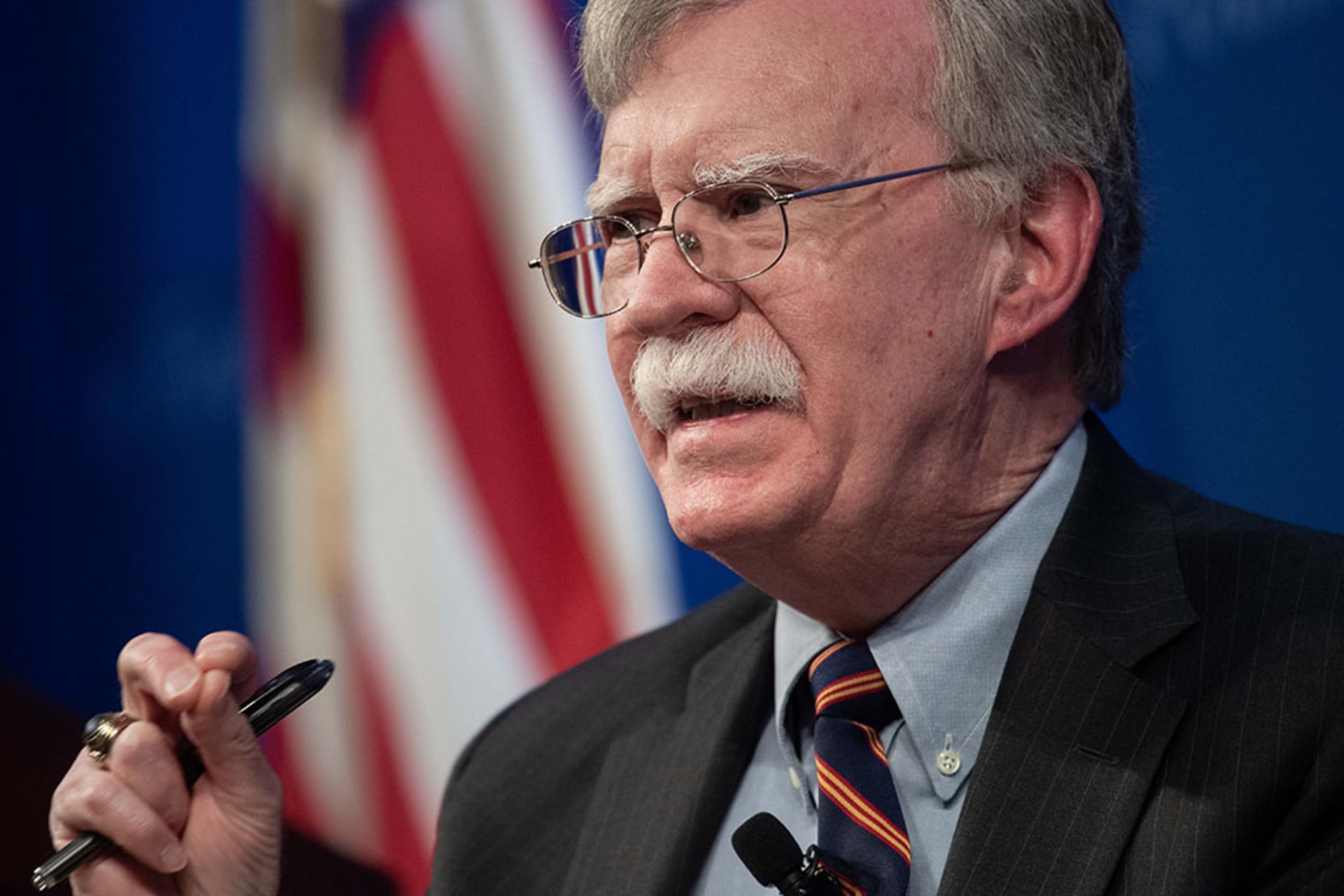 <p>U.S. National Security Advisor John Bolton speaks about the administration’s African policy at the Heritage Foundation in Washington, DC, on December 13, 2018.</p>
