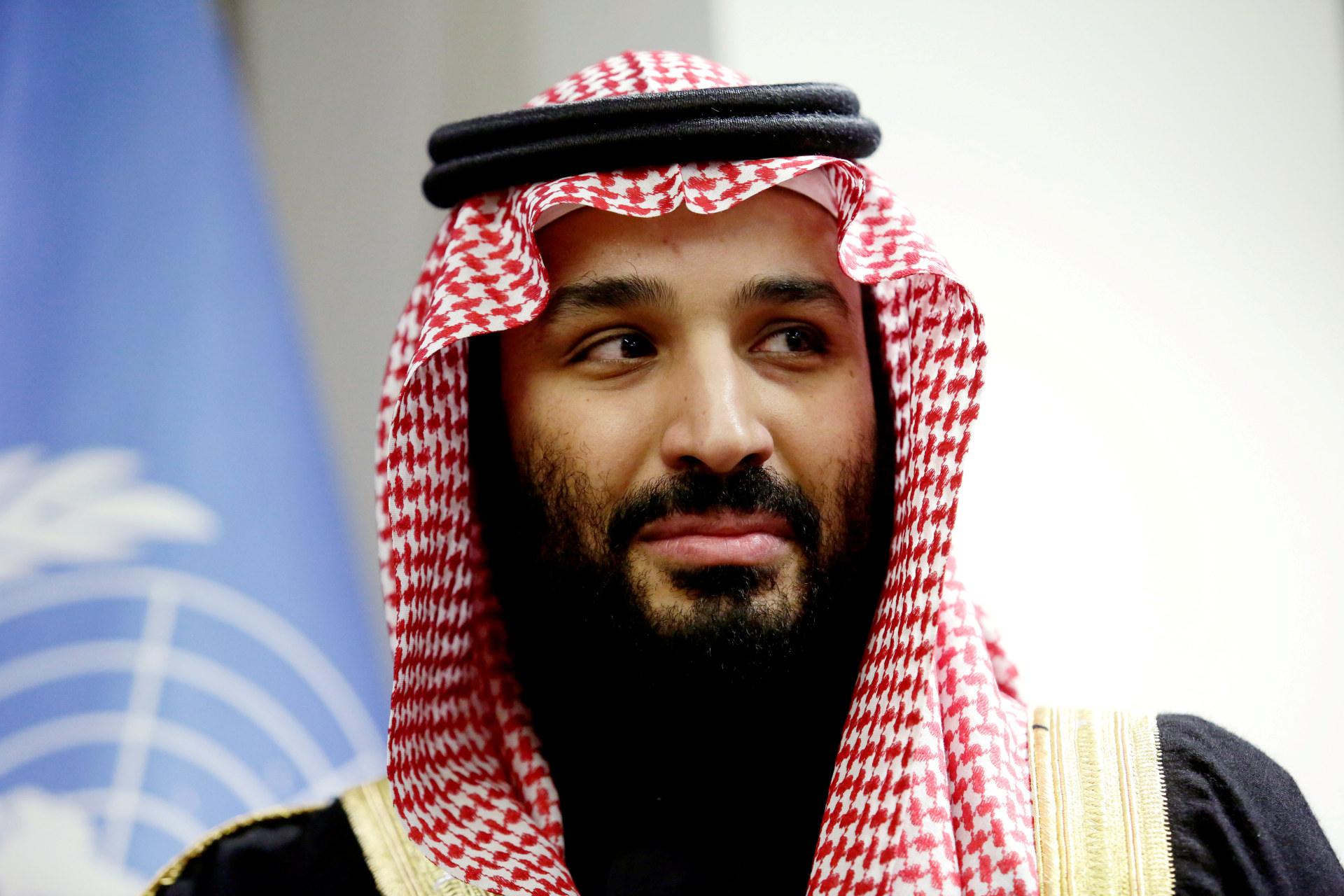 <p>Saudi Arabia’s Crown Prince Mohammed bin Salman Al Saud is seen during a meeting with U.N Secretary-General Antonio Guterres at the United Nations headquarters in the Manhattan borough of New York City, New York, U.S. March 27, 2018</p>
