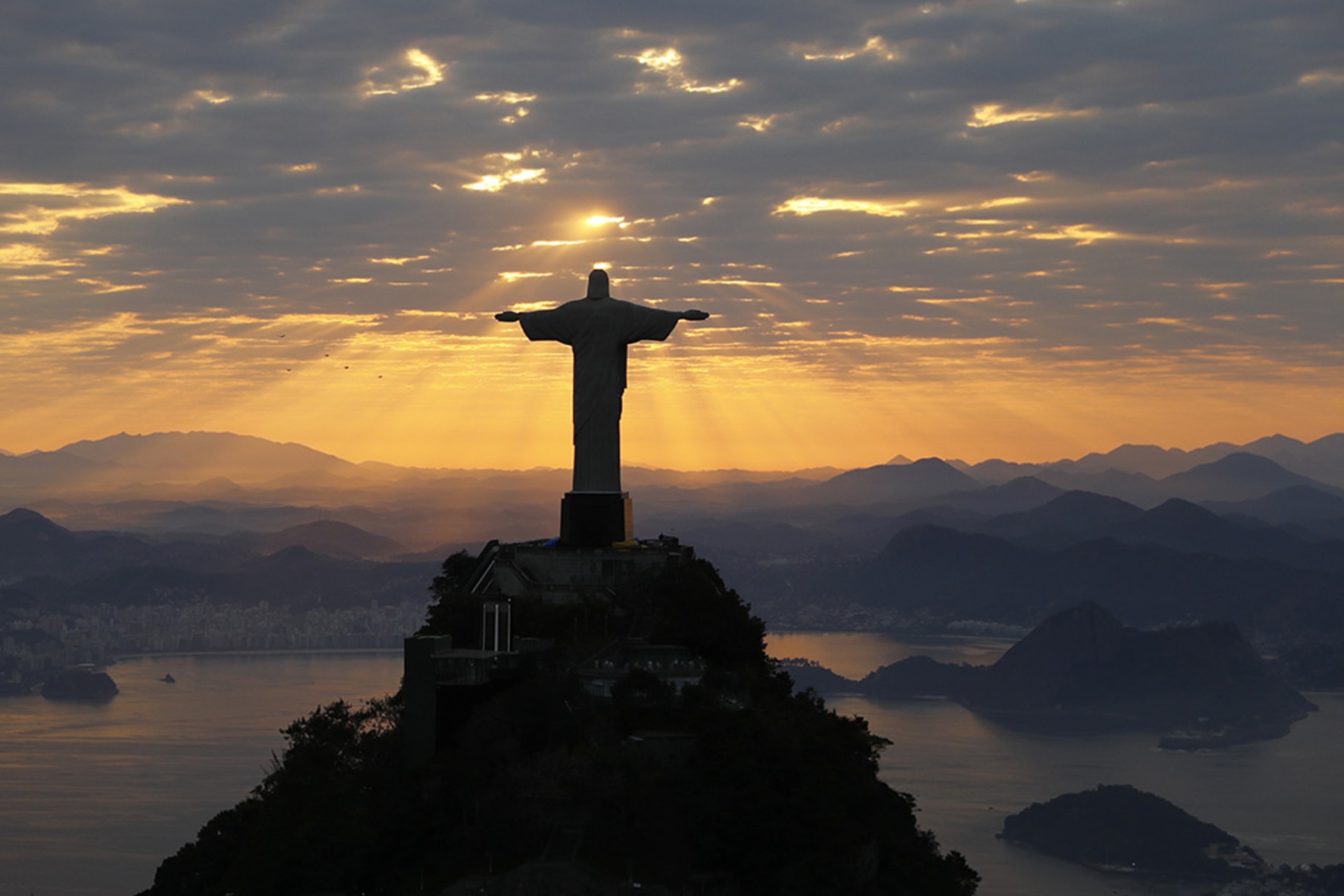 <p>The famous Christ the Redeemer statue, seen here in 2016, overlooks Brazil’s second-largest city, Rio de Janeiro. </p>
