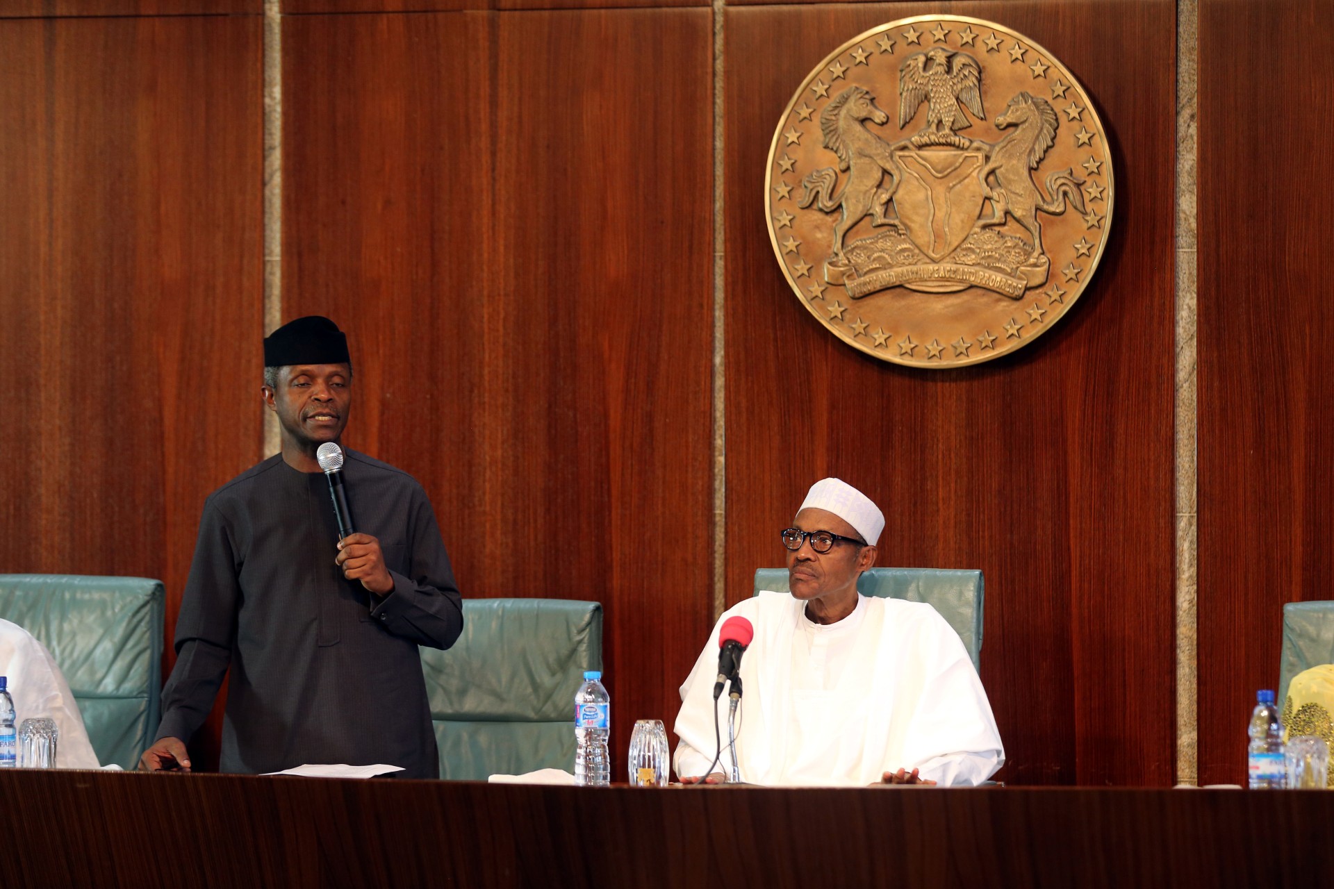 <p>Vice President Yemi Osinbajo in Abuja, Nigeria, October 19, 2016.</p>
