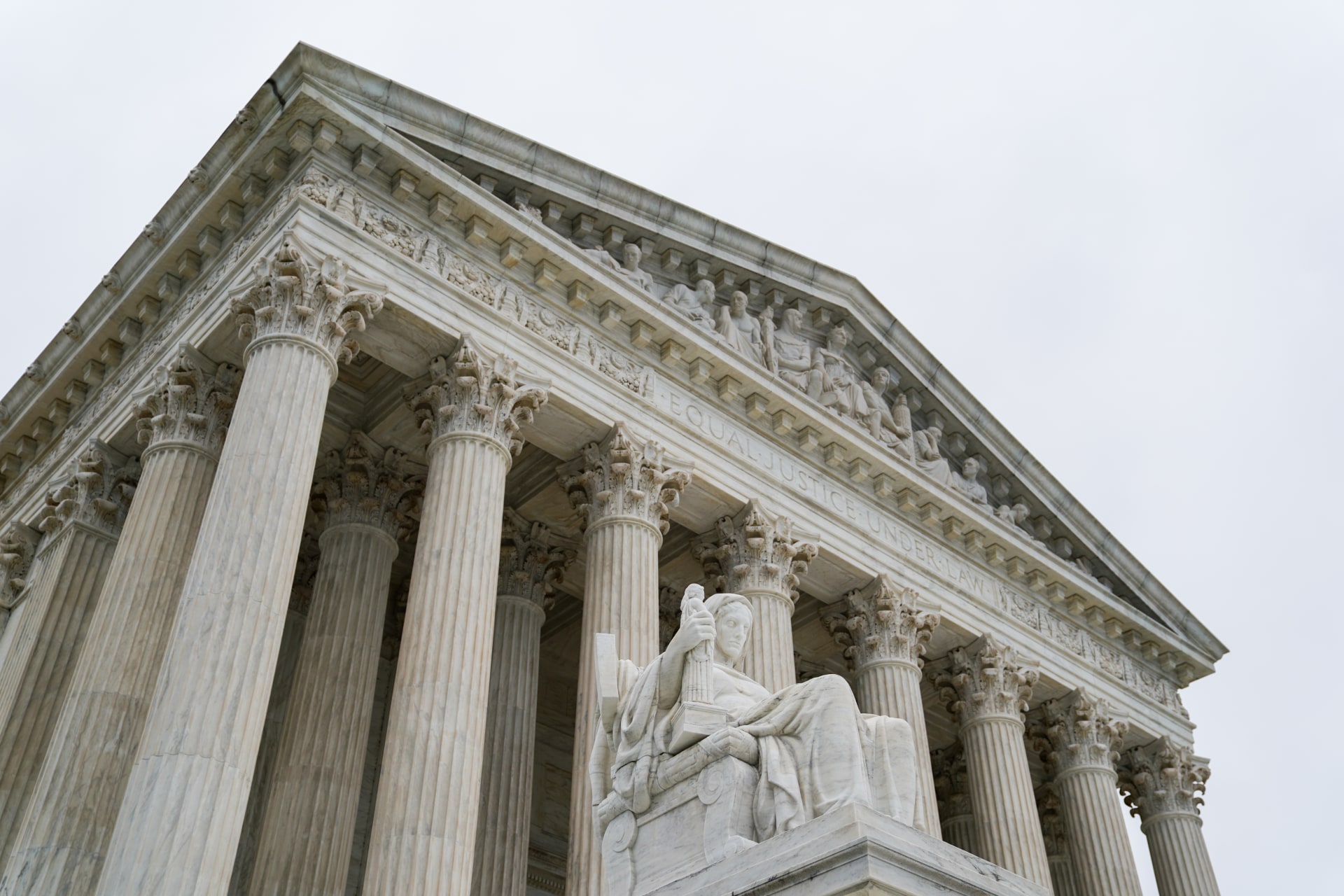 <p>The U.S. Supreme Court is seen as the court nears the end of its term in Washington, DC on June 11, 2018.</p>
