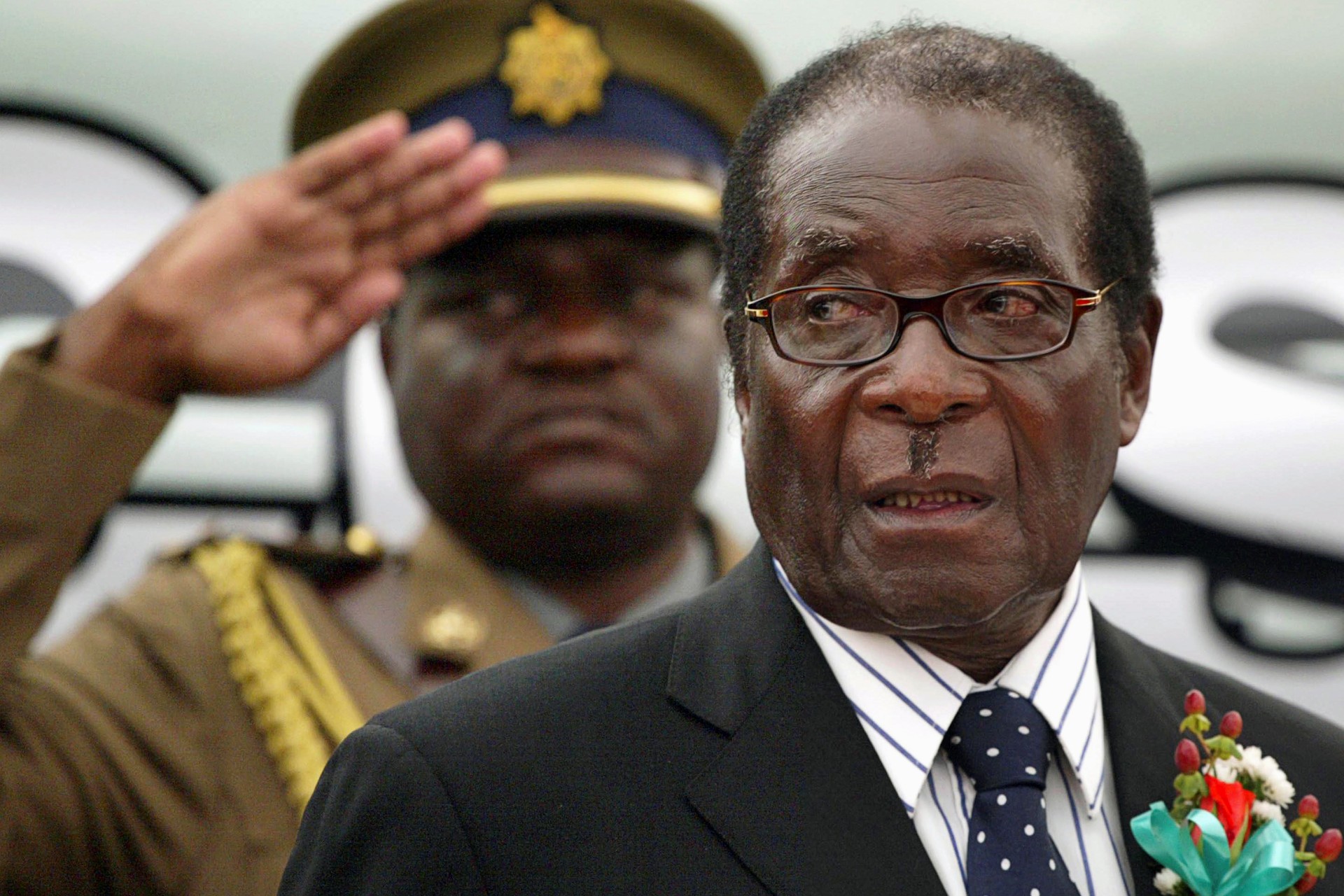<p>President Robert Mugabe of Zimbabwe in Harare, Zimbabwe, July 16, 2008. The military is currently holding Mugabe and his wife, Grace, under house arrest, likely seeking the president’s cooperation.</p>