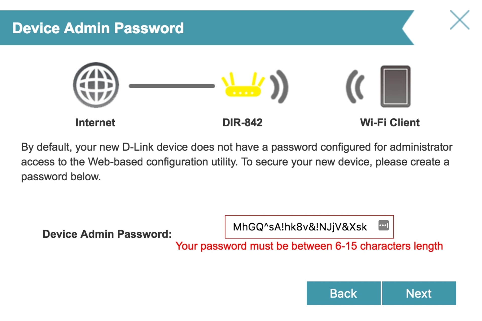 <p>A screenshot from the D-Link admin console</p>