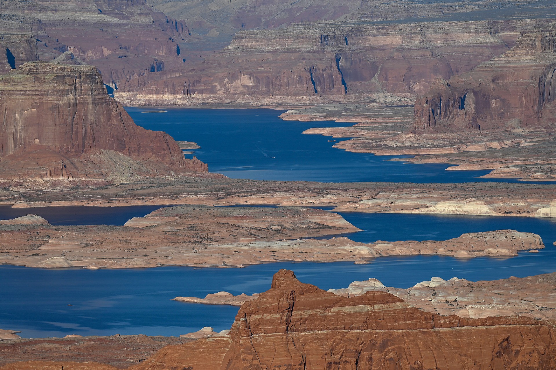<p>Water flows between mesas in Arizona.</p>