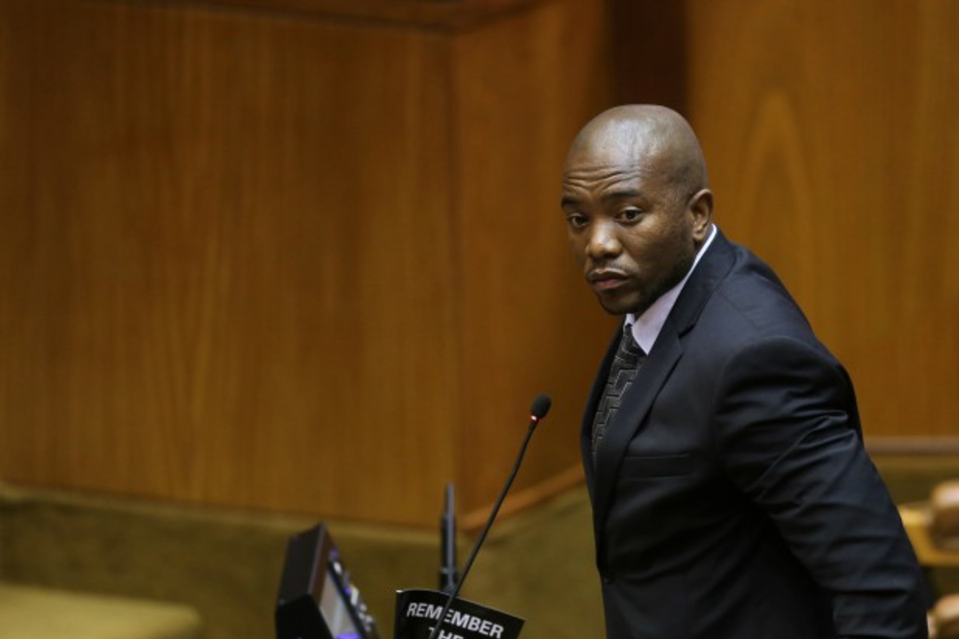 <p>Leader of the Democratic Alliance Mmusi Maimane is pictured ahead of President Jacob Zuma’s State of the Nation Address (SONA) to a joint sitting of the National Assembly and the National Council of Provinces in Cape Town, South Africa February 9, 2017.</p>

