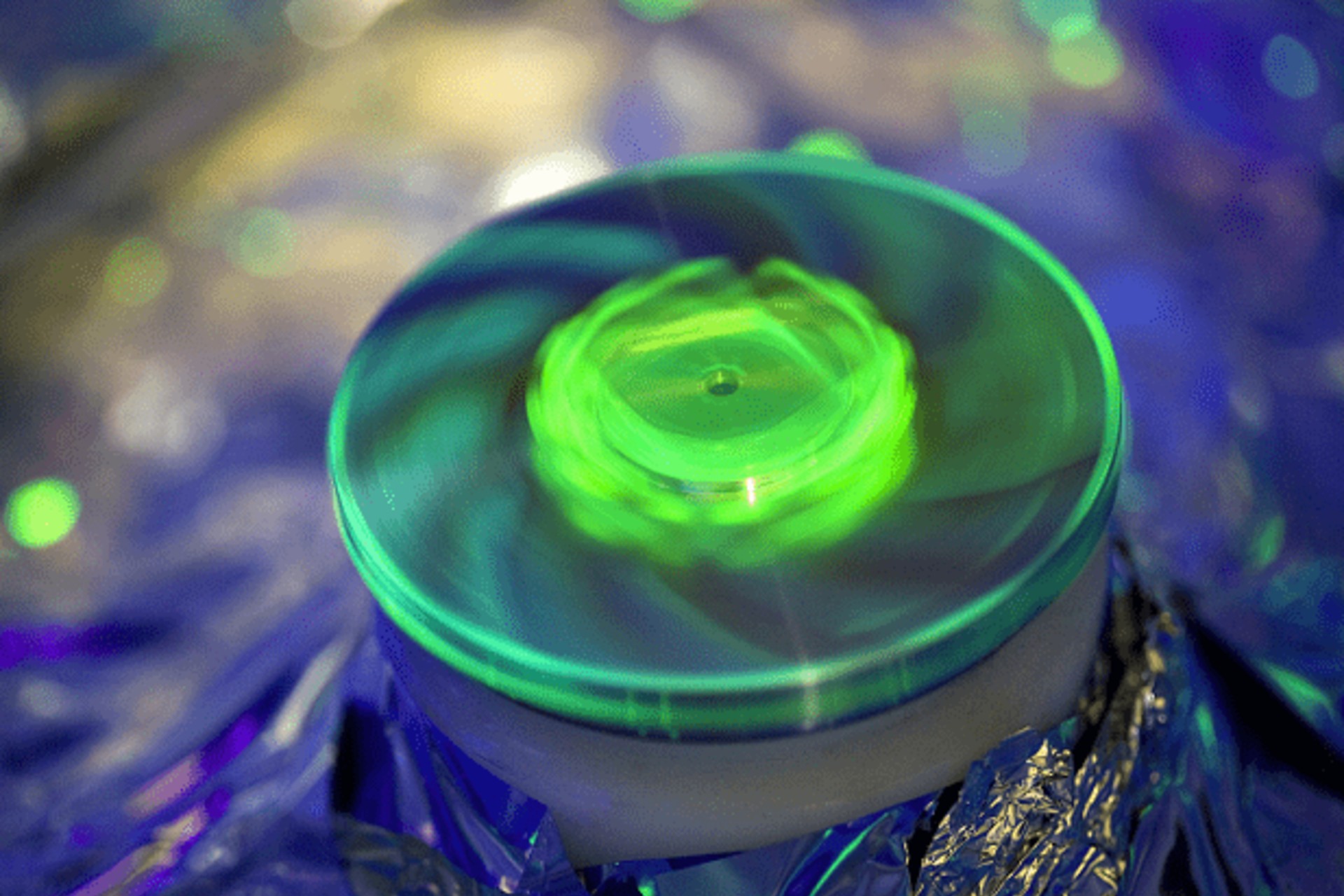 <p>Fabrication of an organic solar photovoltaic cell in the lab (BASF)</p>
