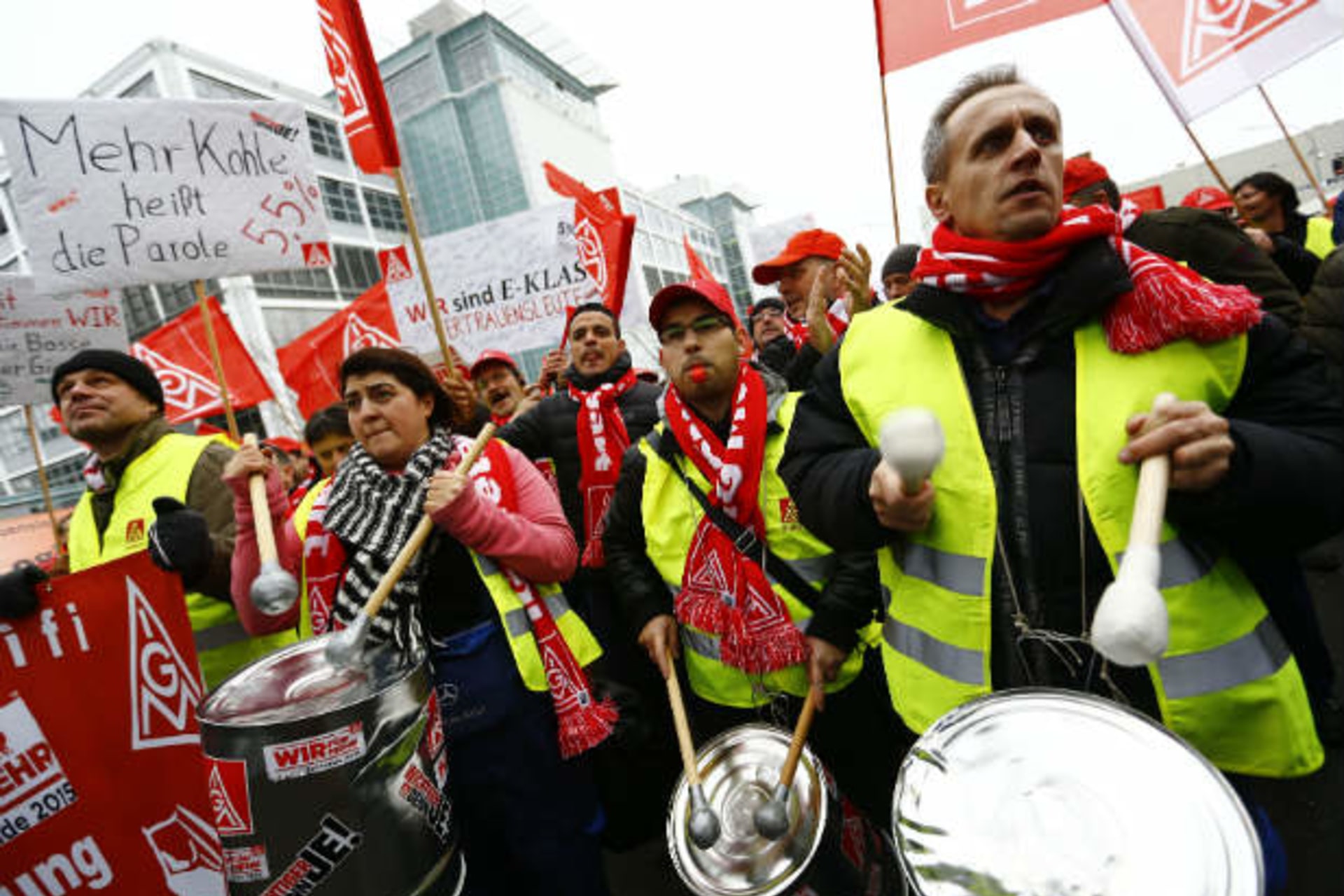 German Workers Protest