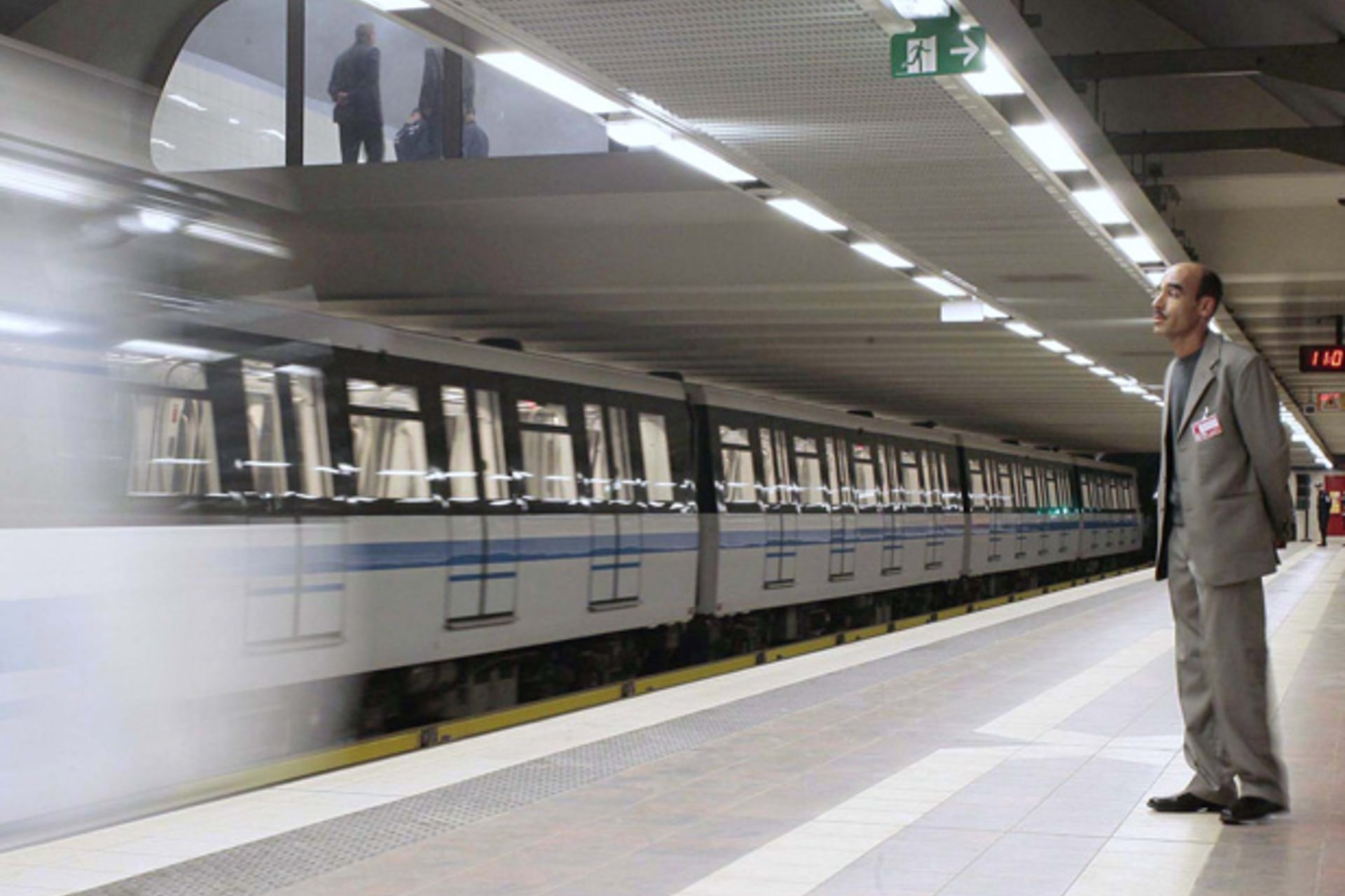 <p>A new metro subway train arrives at the newly opened metro system in Algiers on October 31, 2011 (Ramzi Boudina/Courtesy Reuters).</p>