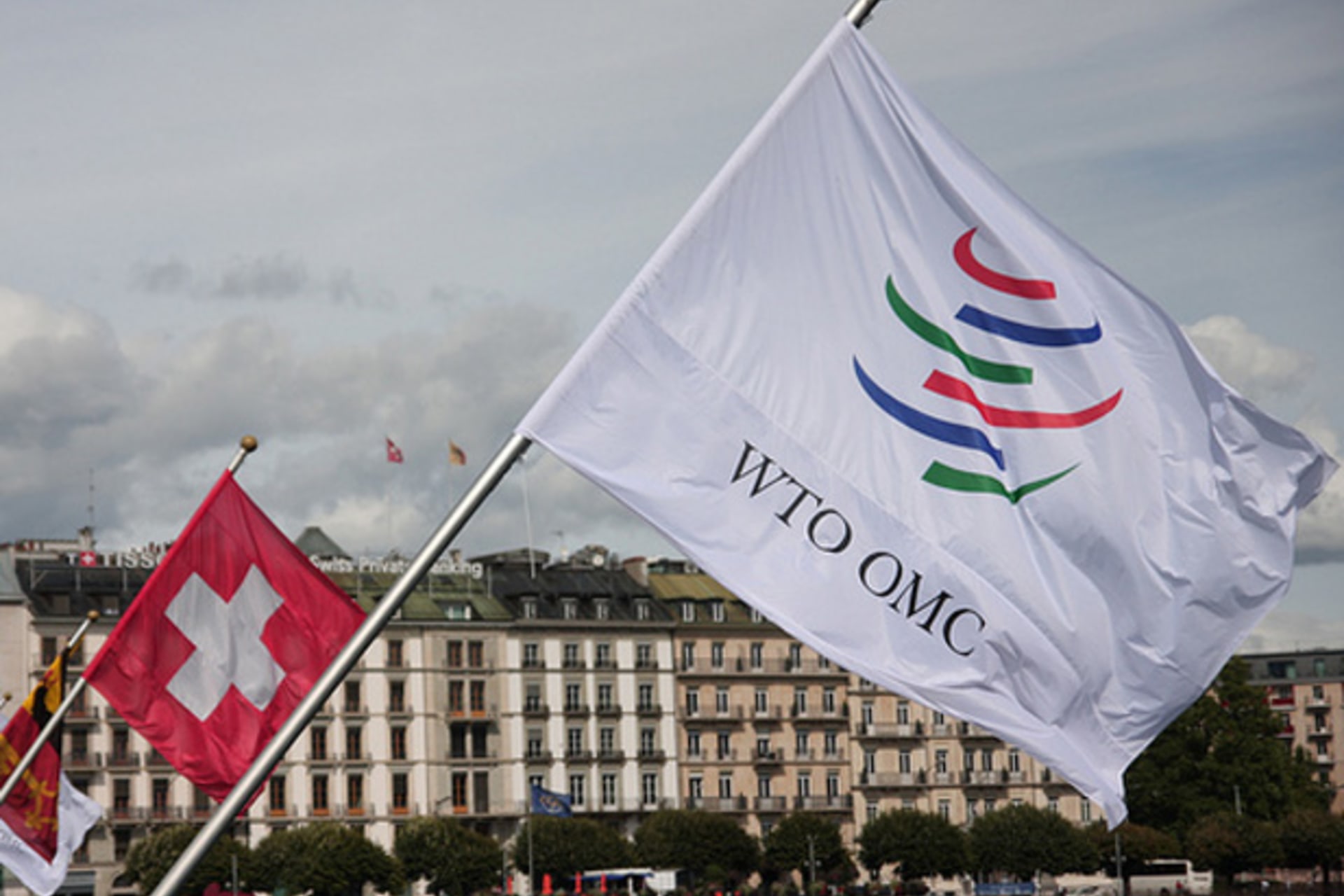 <p>The World Trade Organization Flag. (World Trade Organization/Flickr)</p>
