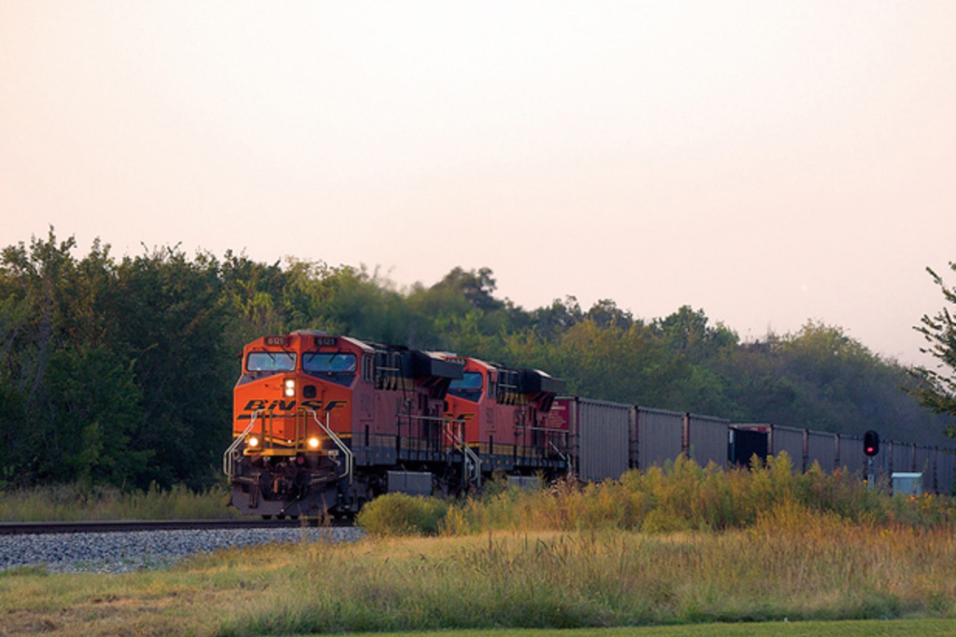 <p>A BNSF train. (Doug Wertman/Courtesy Flickr)</p>
