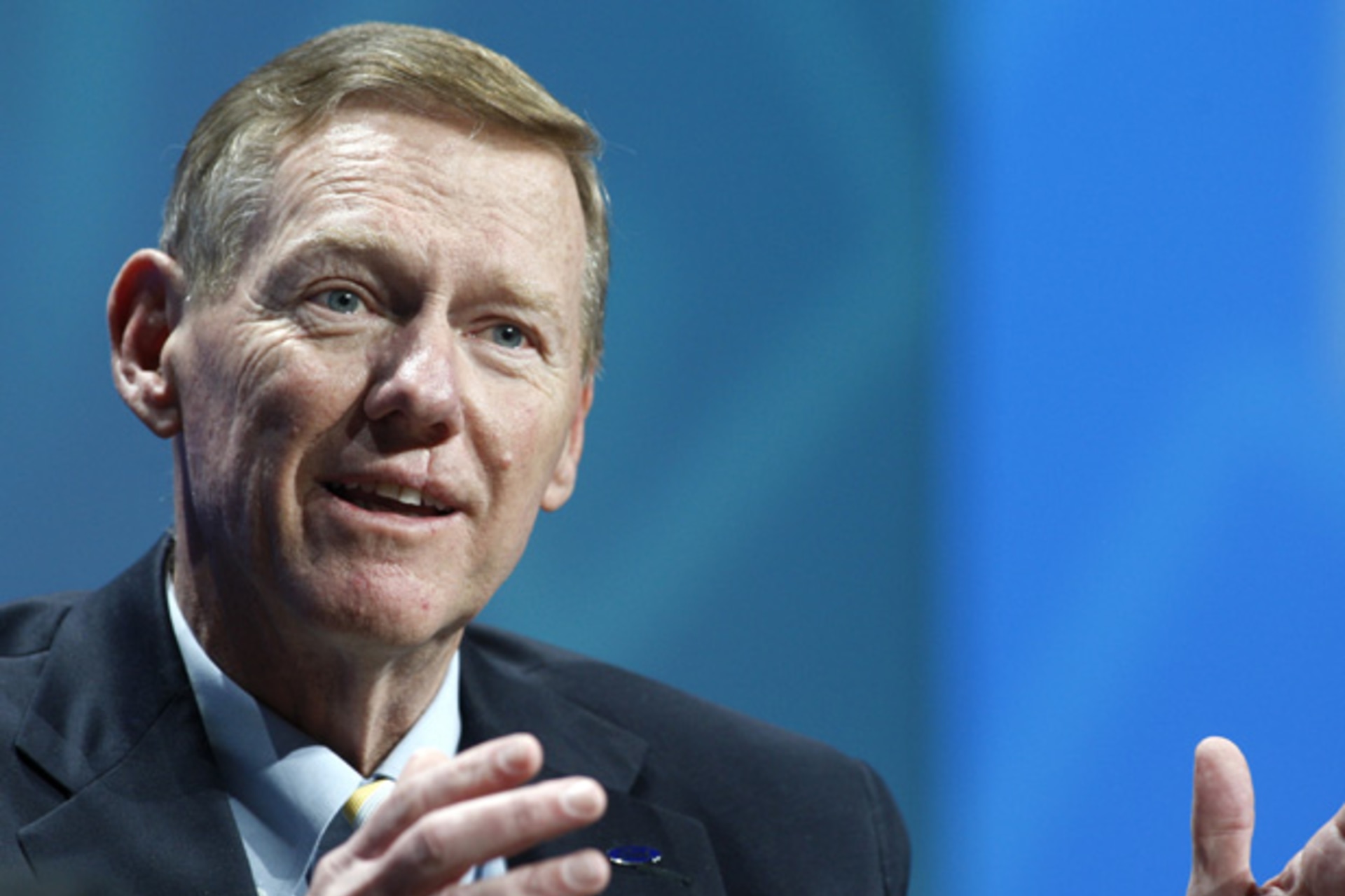 <p>Ford Motor Company President and CEO Alan Mulally (Steve Marcus/Courtesy Reuters).</p>
