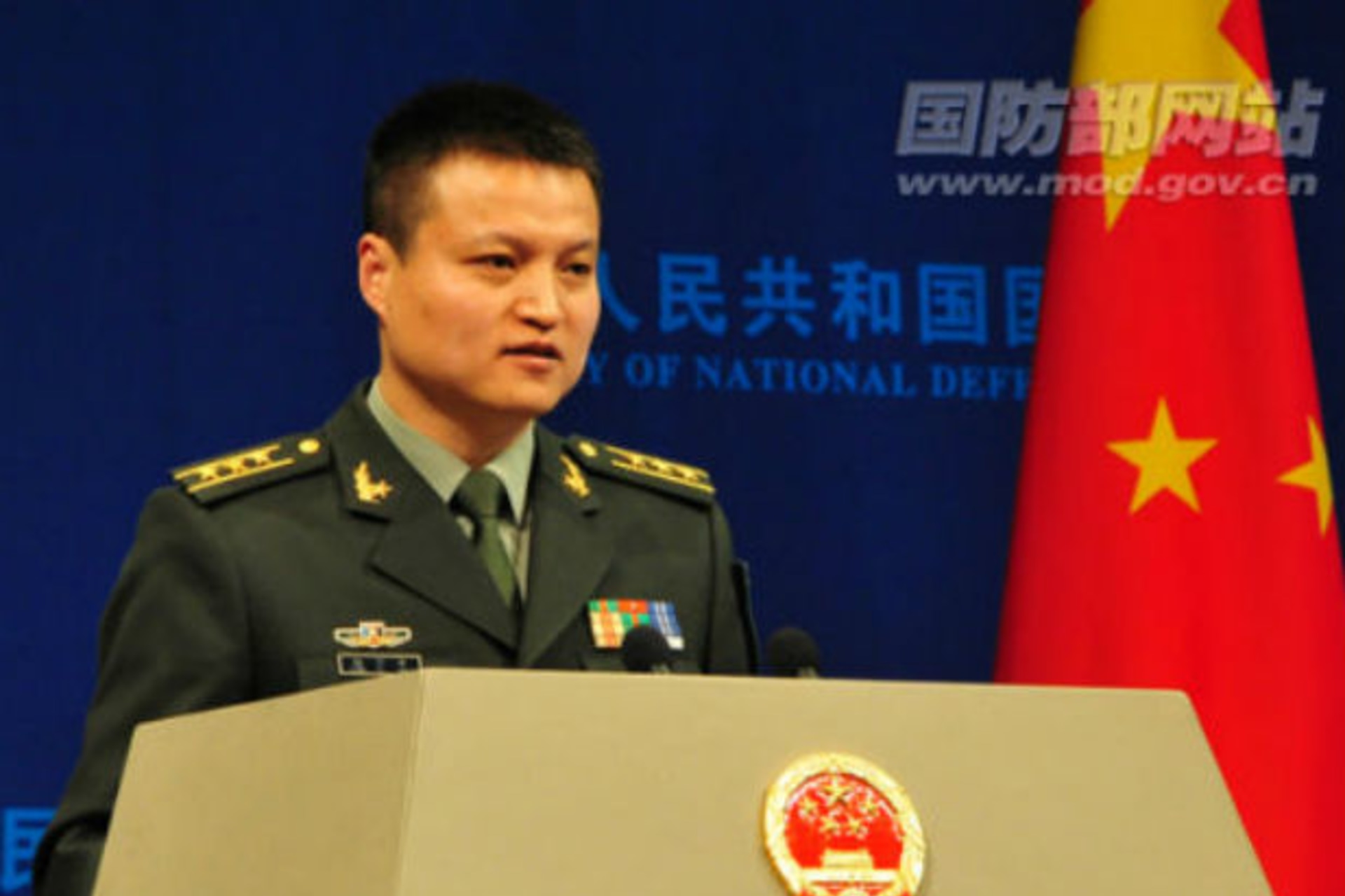 <p>Ministry of Defense Spokesman Yang Yujun</p>
