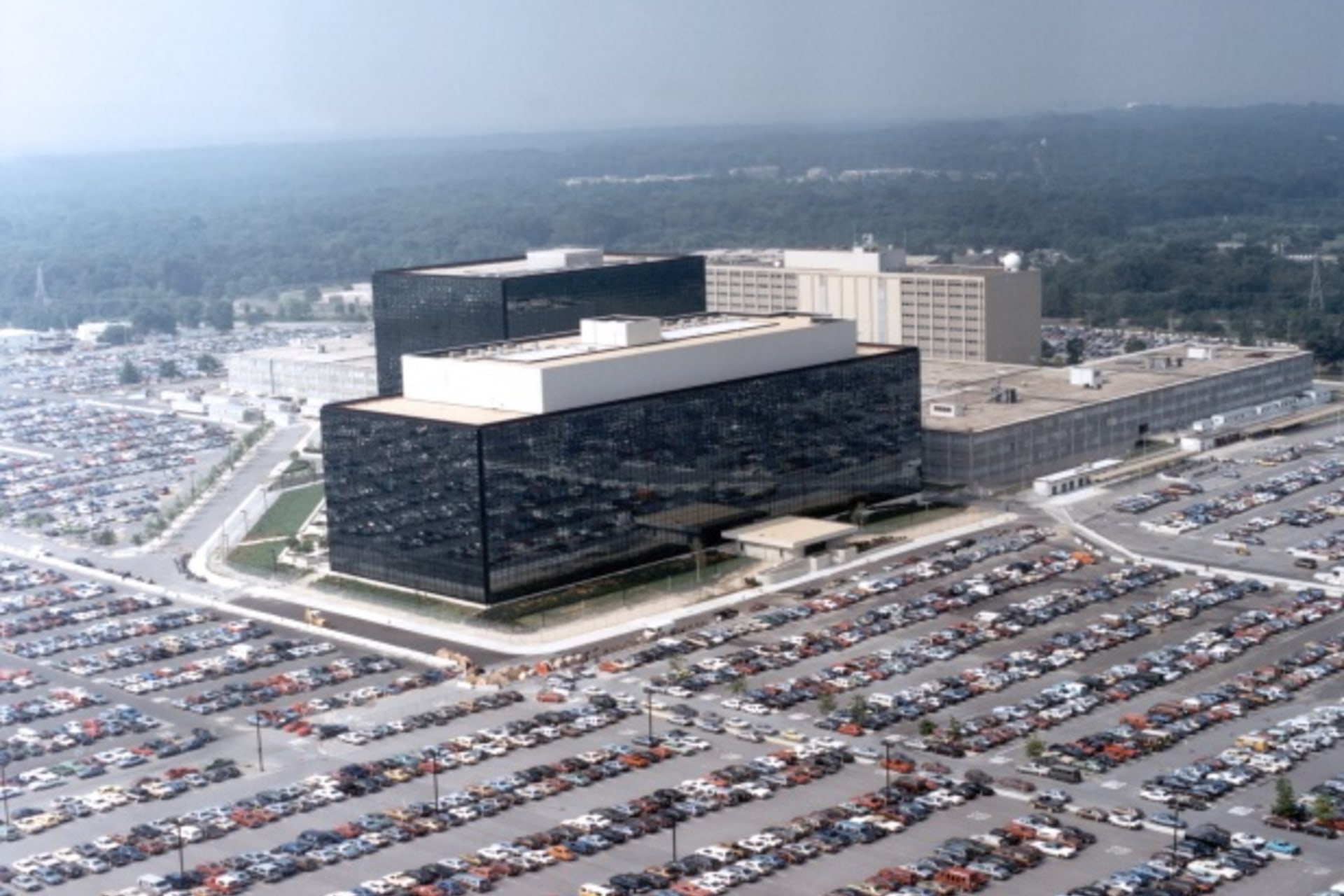 <p>An aerial view of the National Security Agency (NSA).</p>

