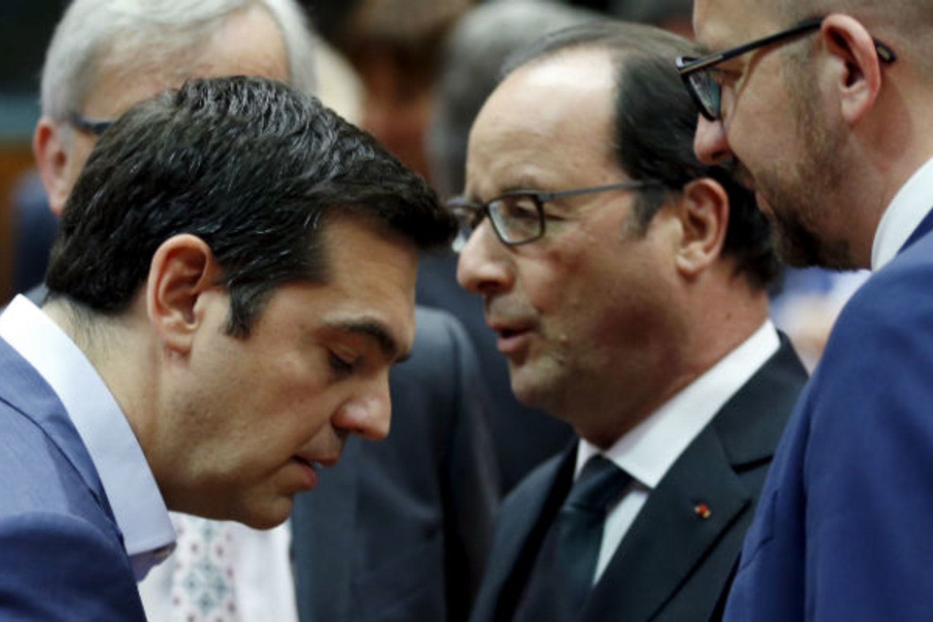 <p>Tsipras and Hollande</p>