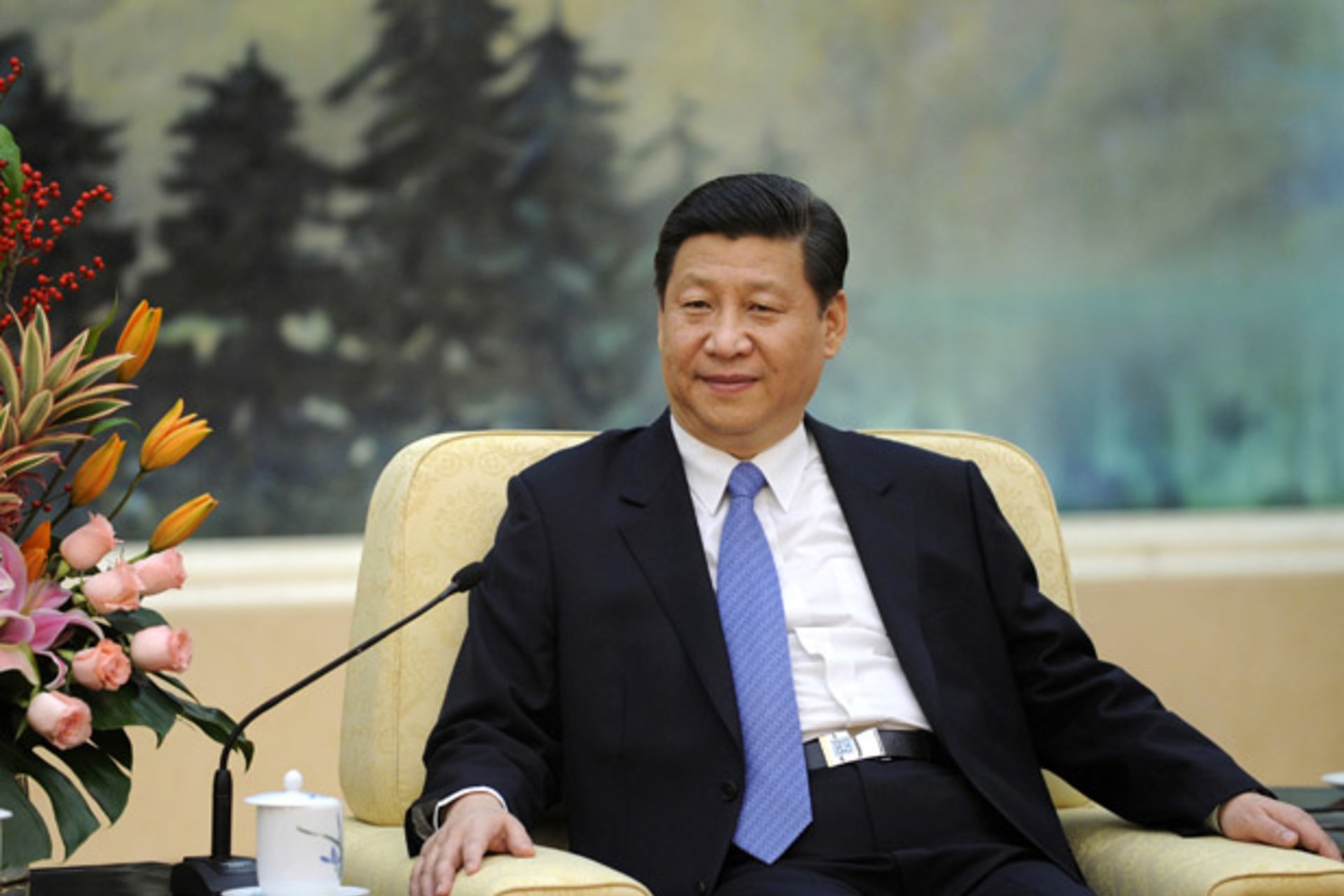 <p>Xi Jinping at a meeting in Beijing on December 27, 2012 (Wang Zhao/Courtesy Reuters).</p>