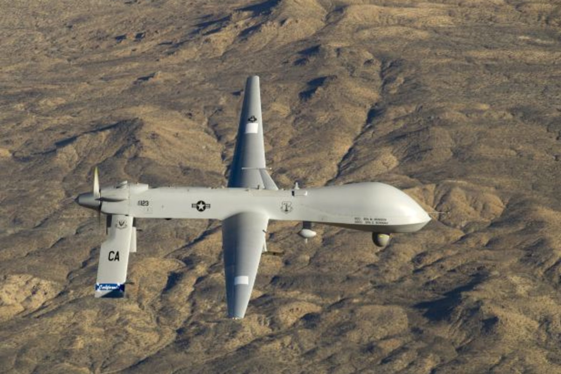 <p>U.S. Predator drone (Handout/Courtesy Reuters).</p>