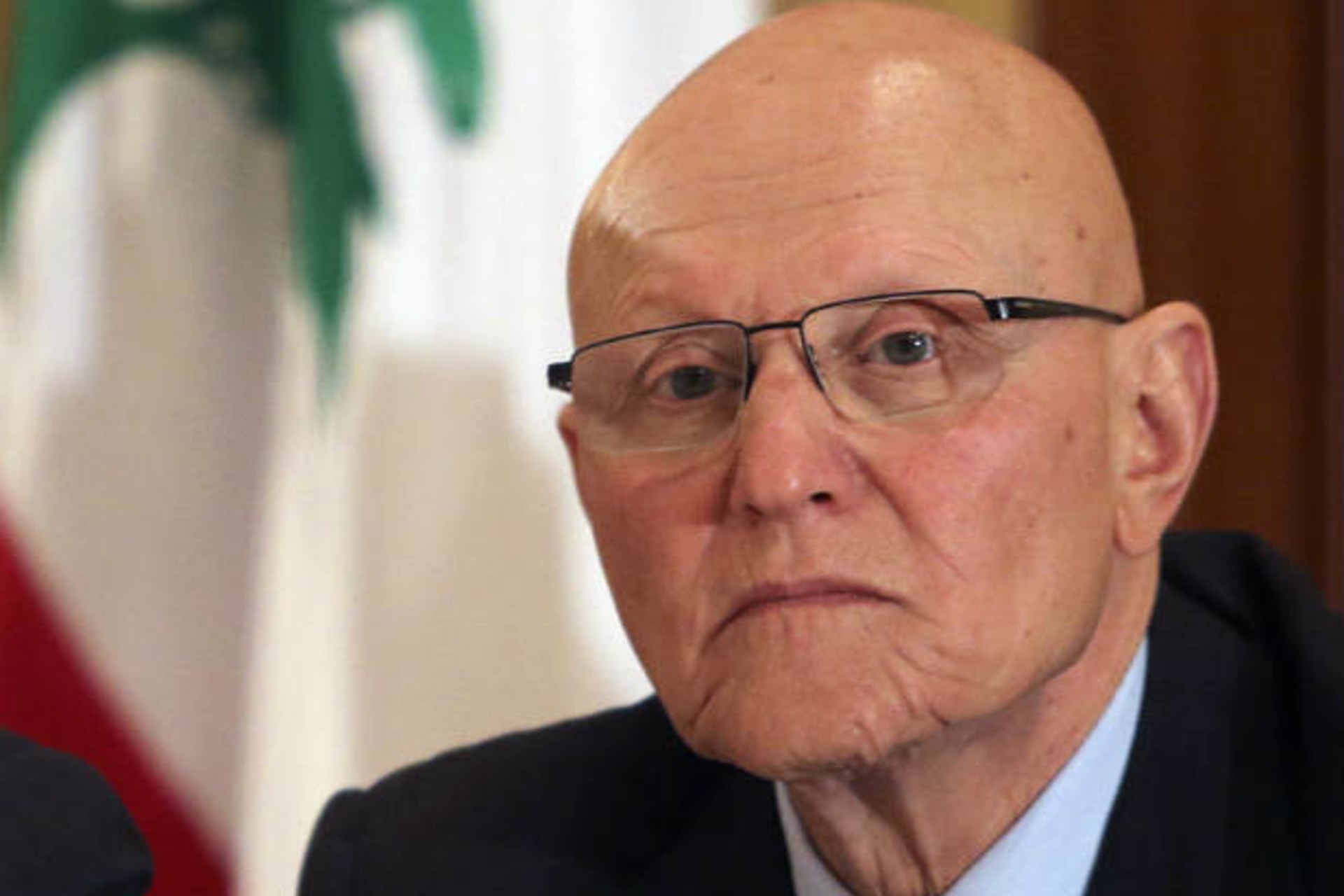 Lebanese former minister Tammam Salam attends a meeting for pro-WMarch 14 political coalition in Beirut April 4, 2013 (Azakir/Courtesy Reuters).