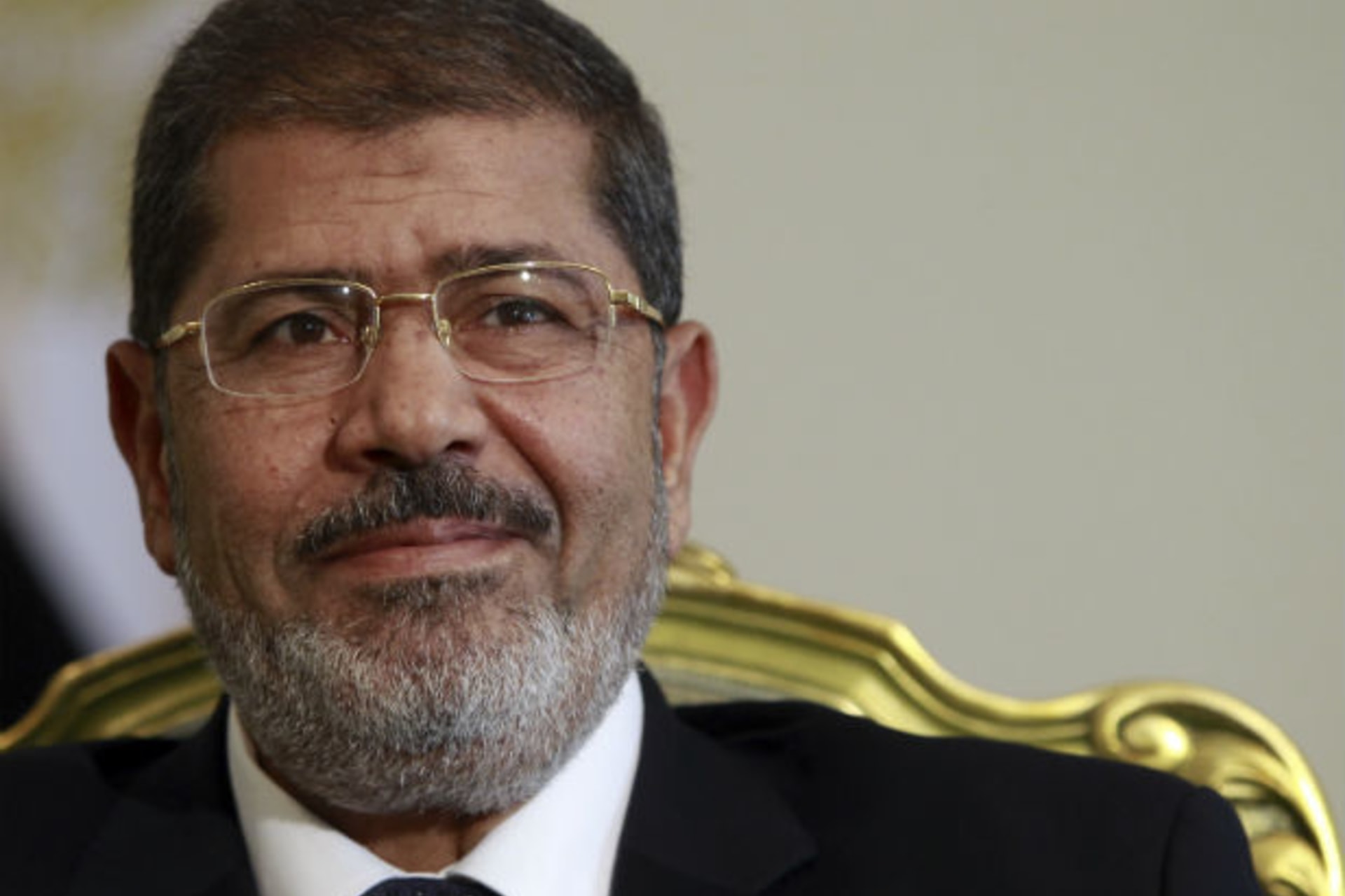 Egypt's President Mohamed Mursi attends a meeting at the presidential palace in Cairo on September 18, 2012 (Dalsh/Courtesy Reuters).