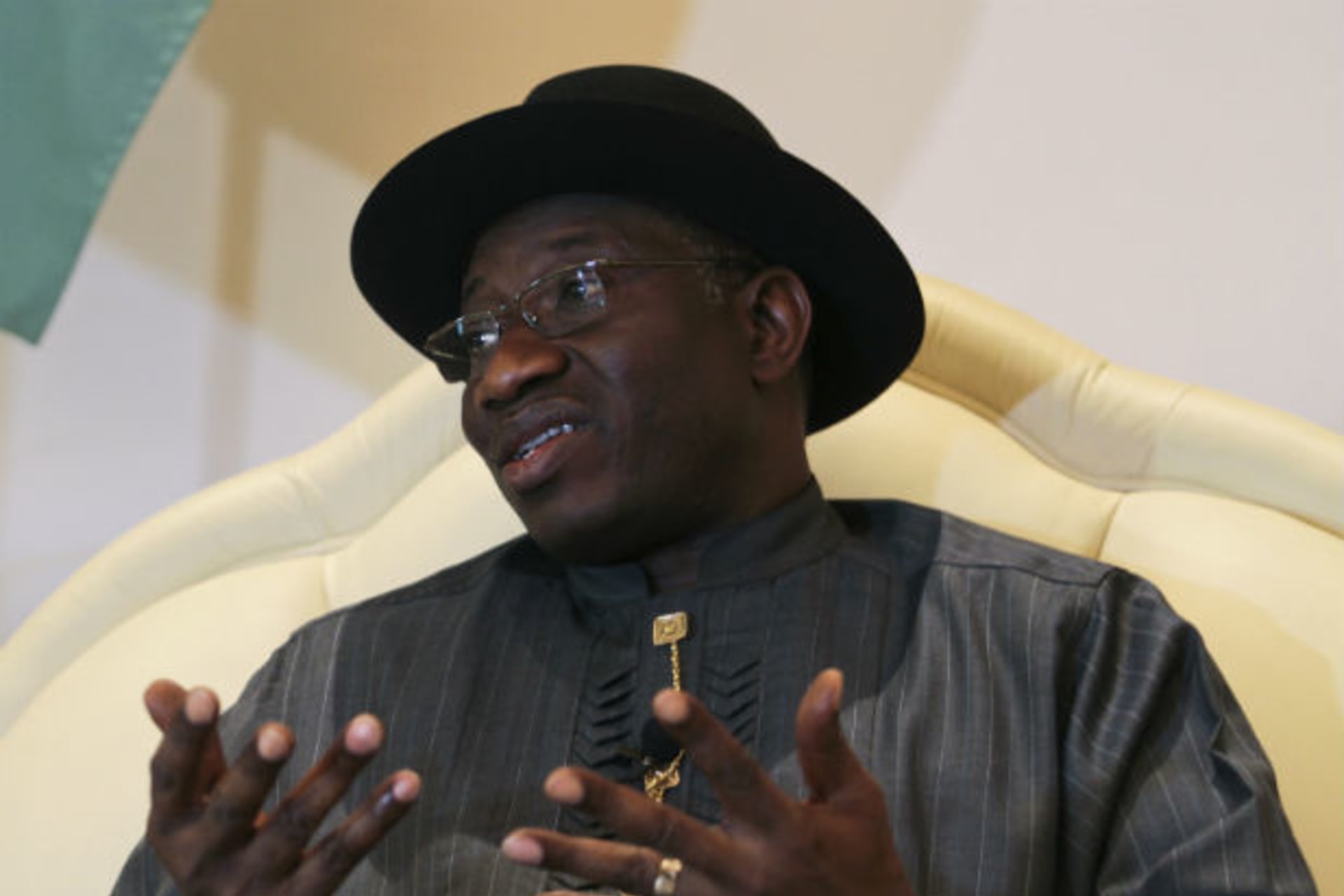 Nigeria president Goodluck Jonthan in an interview calling for Boko Haram to identify themselves and state their demands as a basis for talks 27/01/2012.