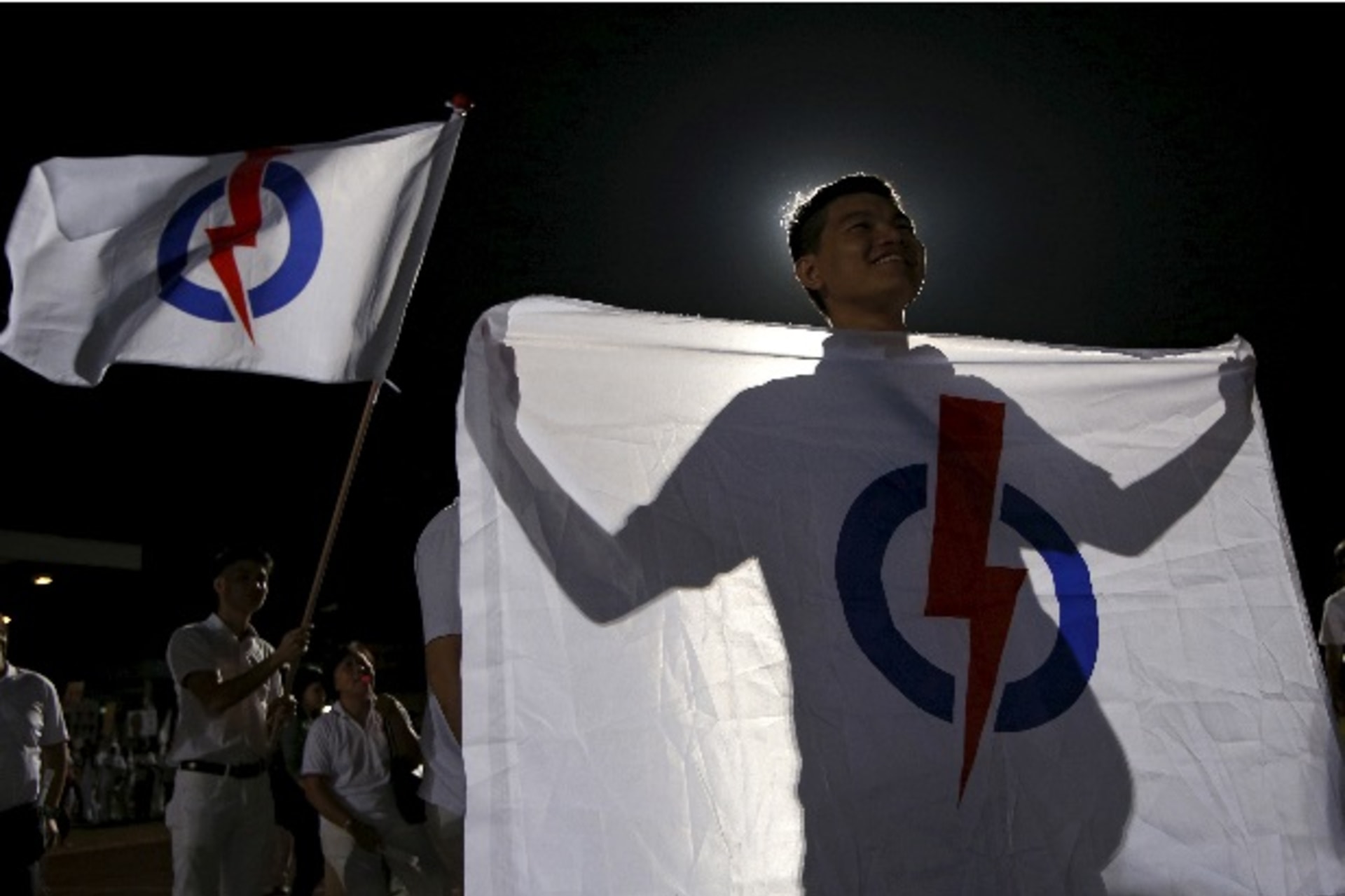 <p>A People’s Action Party supporter celebrates the general election results at a stadium in Singapore September 12, 2015. Singap…d to test the long-ruling People’s Action Party’s (PAP) dominance of politics even though it is bound to win. REUTERS/Edgar Su</p>
