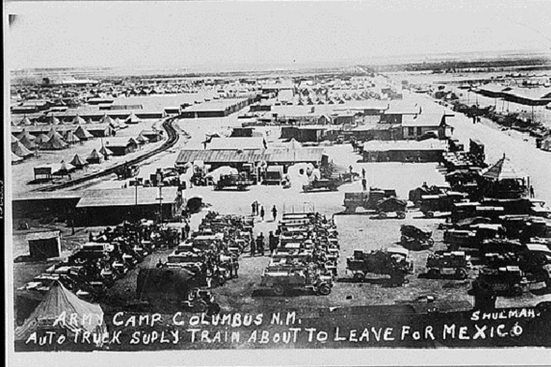 <p>A U.S. Army camp in Columbus, New Mexico. (courtesy Library of Congress)</p>