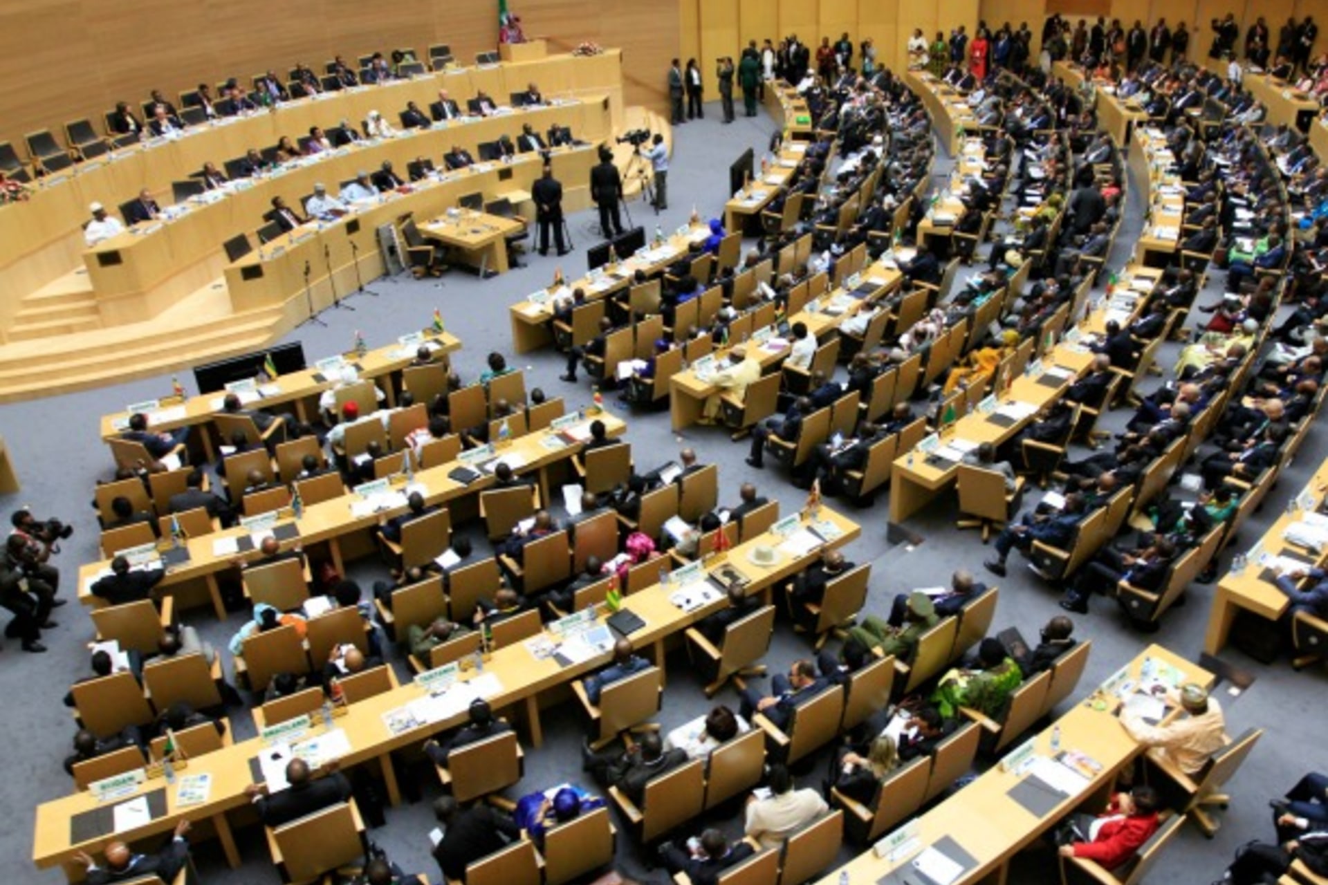 <p>The opening ceremony of the 22nd Ordinary Session of the African Union summit in Ethiopia’s capital Addis Ababa, January 30, 2014 (Courtesy Reuters/Negeri).</p>
