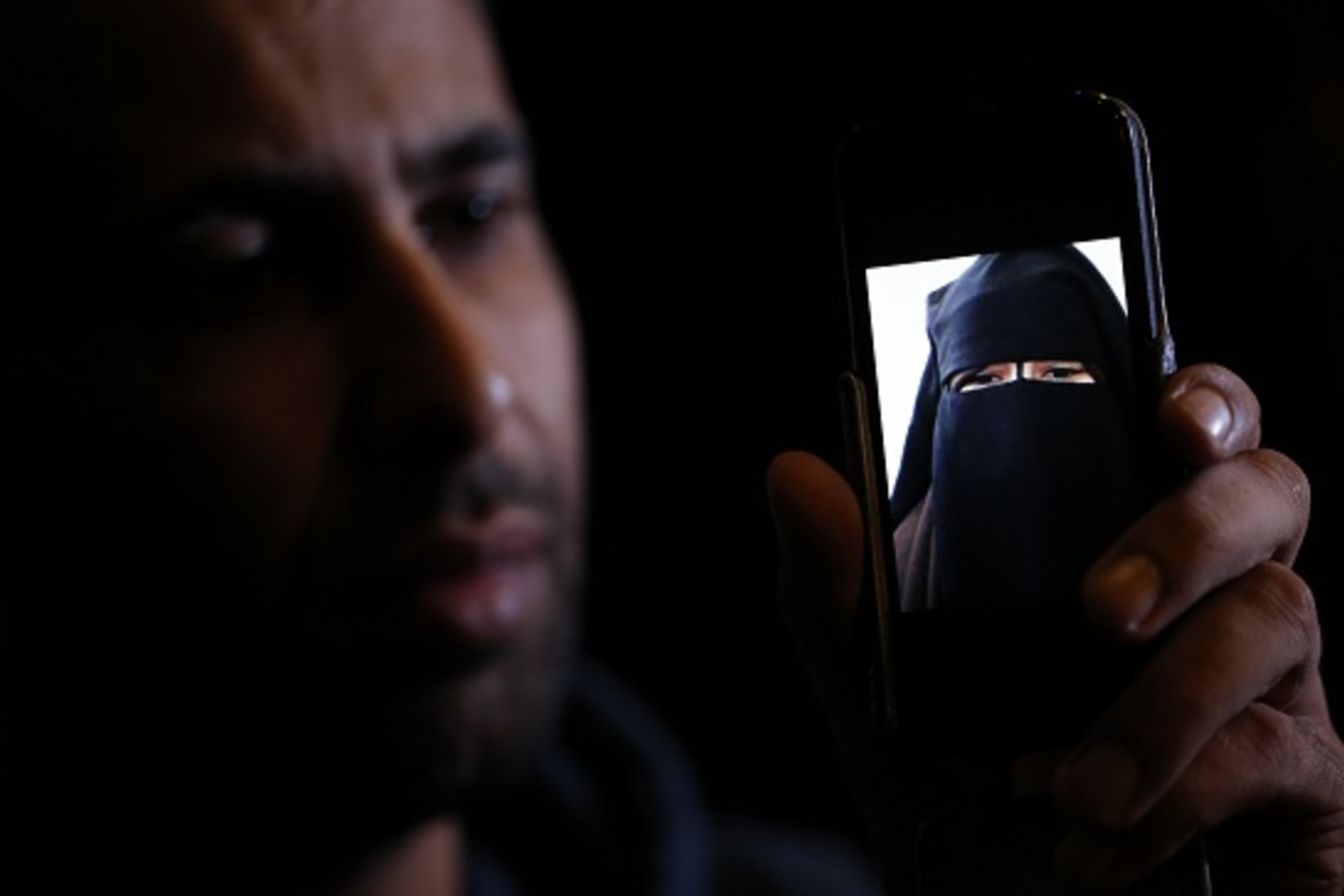 Foad, the brother of 15 year-old Nora who left her home in Avignon for Syria nine months ago attends an interview with Reuters in Paris