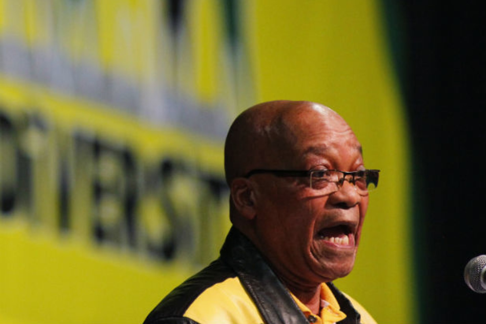 South Africa's President Jacob Zuma speaks during the start of an African National Congress (ANC) policy meeting in Midrand, north of Johannesburg, June 26, 2012.