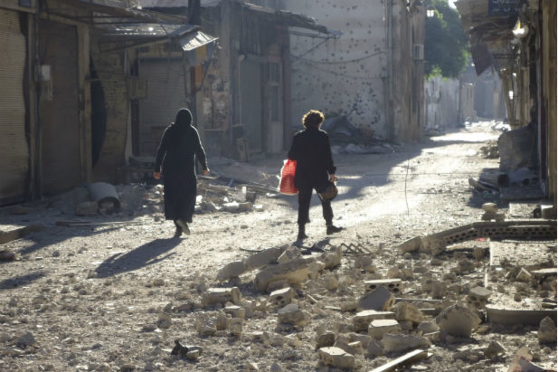Damaged buildings are seen in Homs on June 2, 2012 (Courtesy Reuters).
