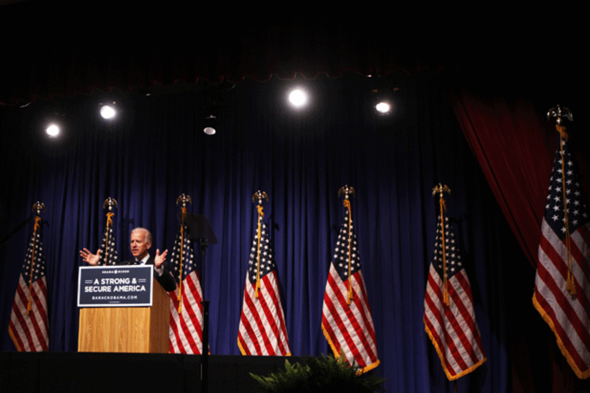 <p>Vice President Joe Biden speaks at New York University on April 26, 2012. (Lucas Jackson/courtesy Reuters)</p>
