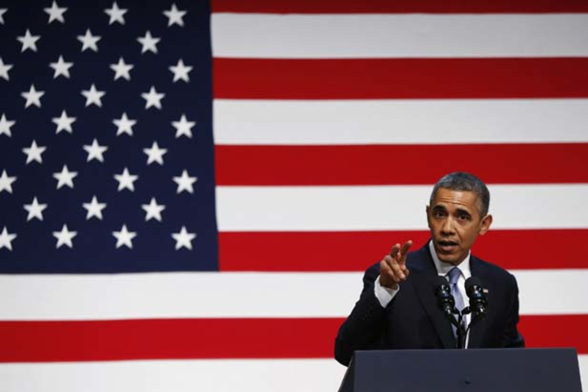 <p>President Barack Obama speaks at a Democratic Party fundraiser in San Francisco. (Jason Reed/Courtesy Reuters)</p>