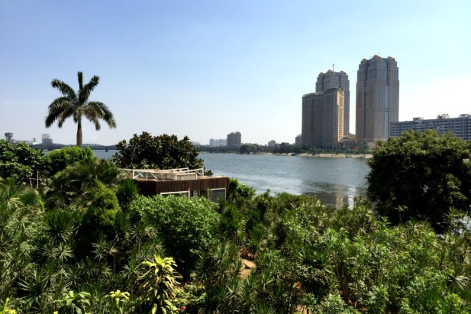 <p>A view of the Nile from Zamalek (Photo by Steven A. Cook).</p>