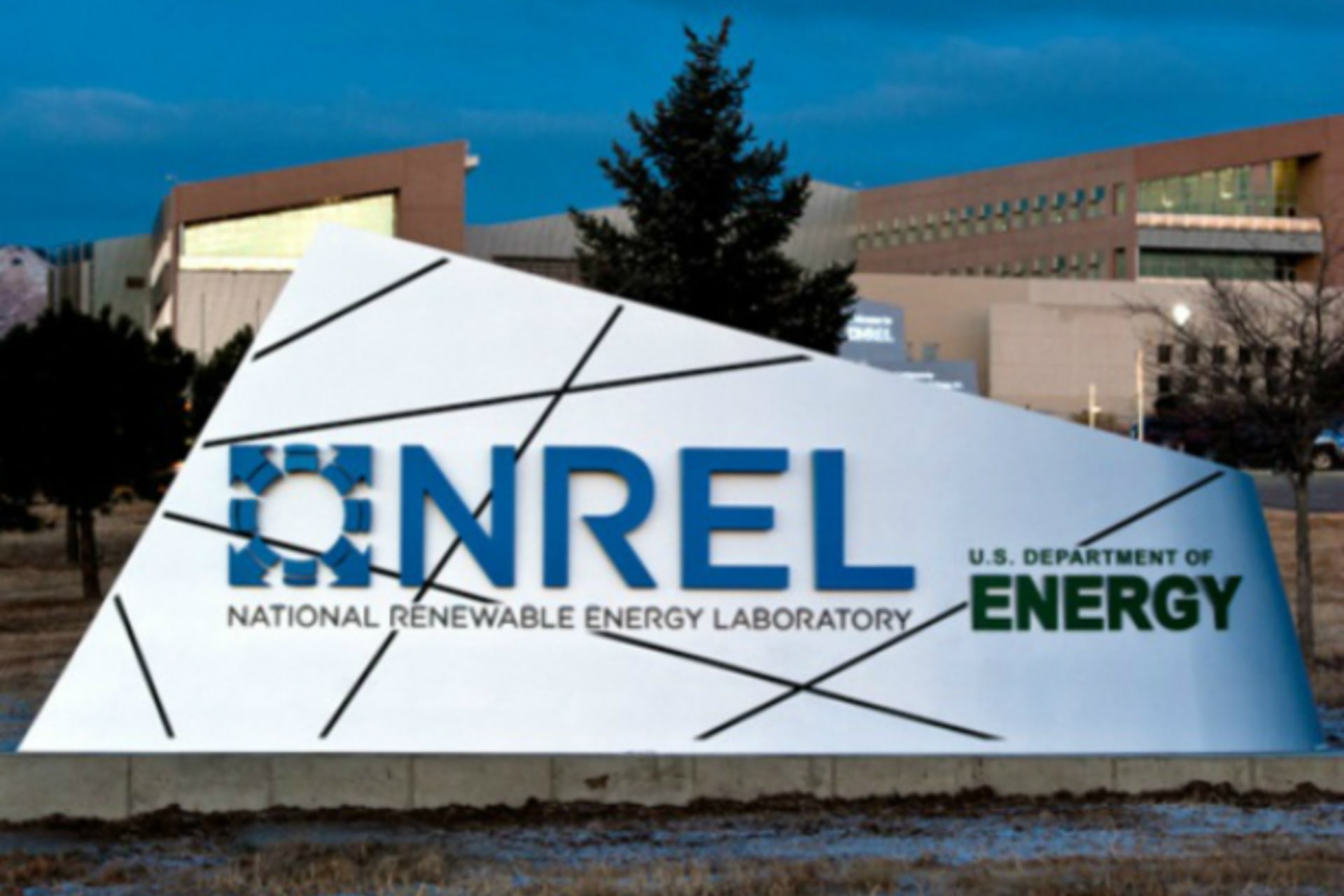 <p>The entrance to the National Renewable Energy Laboratory (NREL) in Golden, Colorado</p>