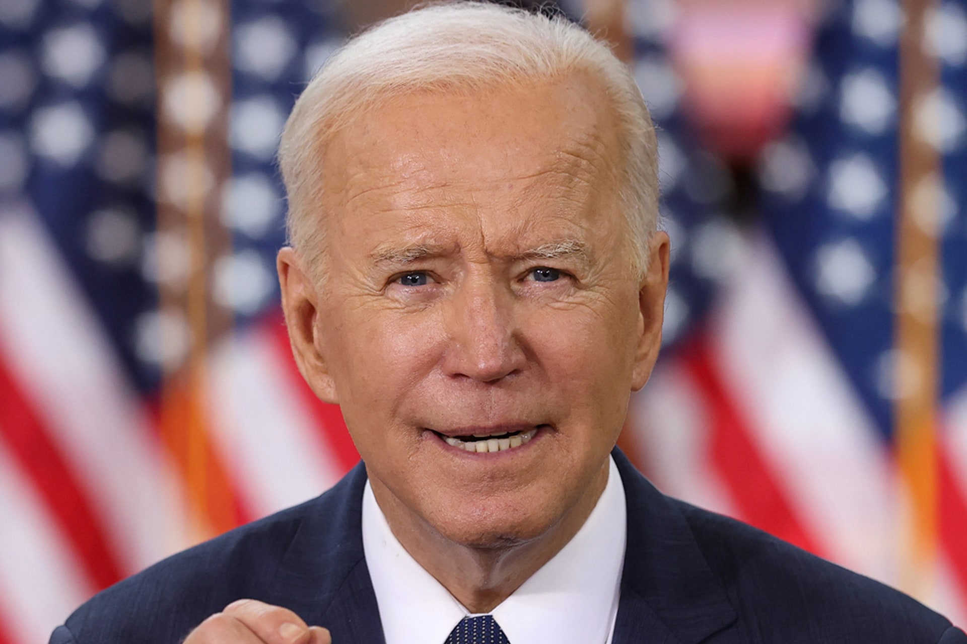 <p>President Joe Biden speaks about his $2 trillion infrastructure plan during an event in Pittsburgh, on March 31, 2021.</p>
